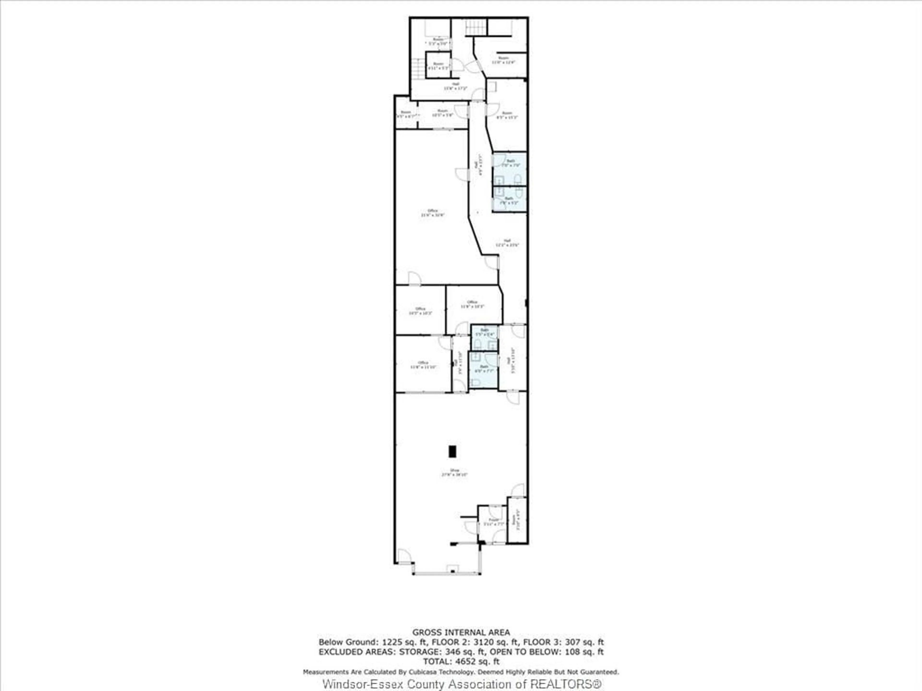 Floor plan for 1326 OTTAWA, Windsor Ontario N8X 2E8