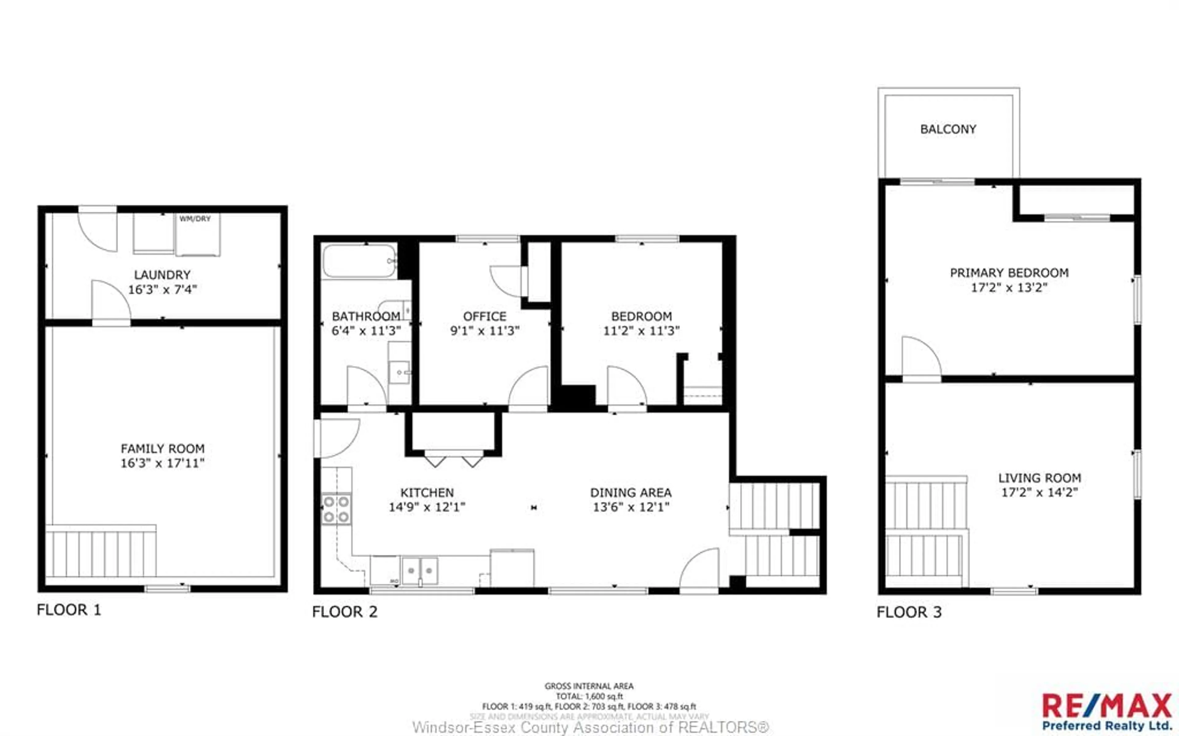 Floor plan for 1600 MERSEA RD D, Leamington Ontario N8H 3V4