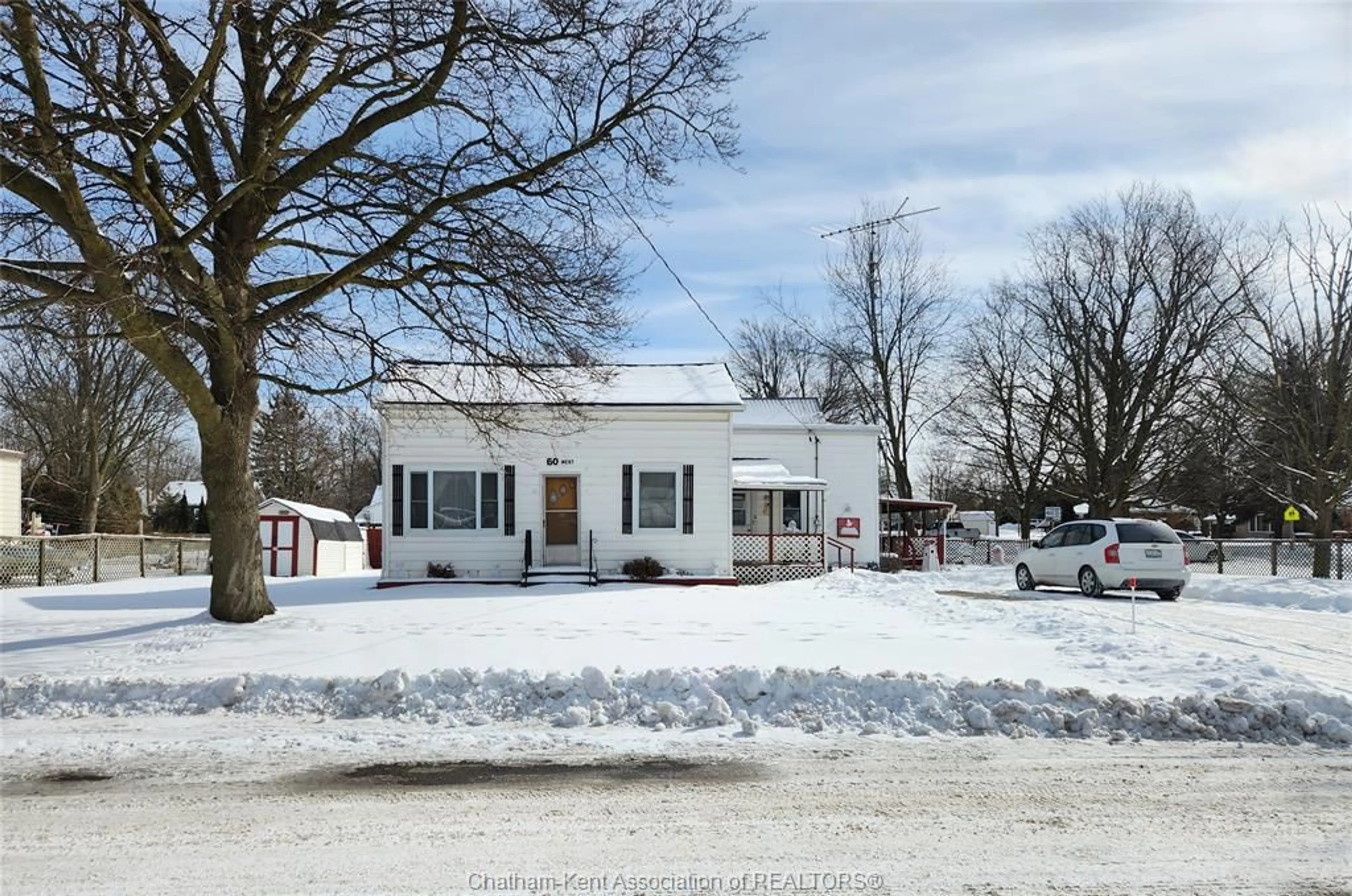 A pic from outside/outdoor area/front of a property/back of a property/a pic from drone, street for 60 Ebenezer St, Ridgetown Ontario N0P 2C0