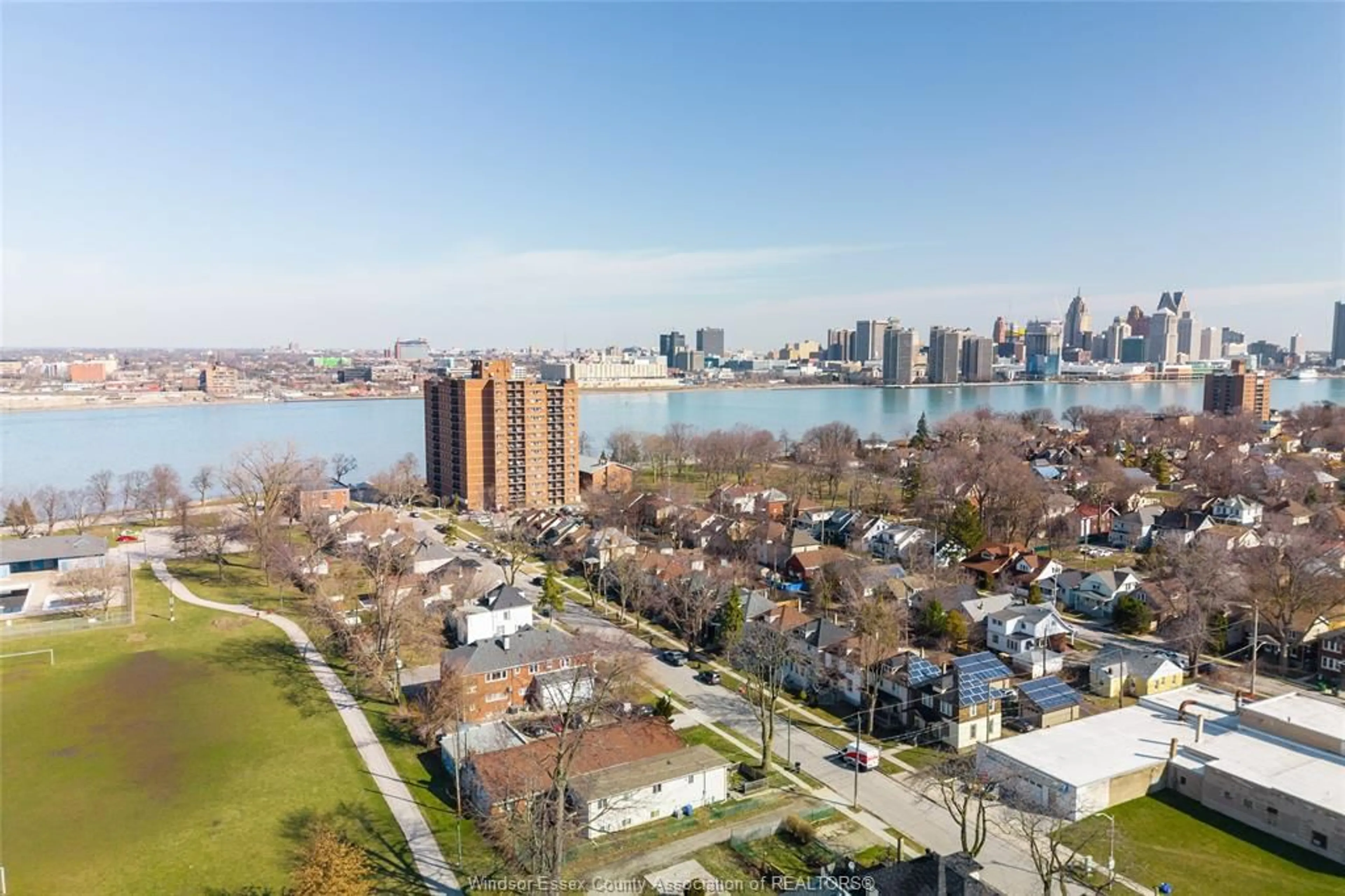 A pic from outside/outdoor area/front of a property/back of a property/a pic from drone, water/lake/river/ocean view for 263 BRIDGE Ave, Windsor Ontario N9B 2M1