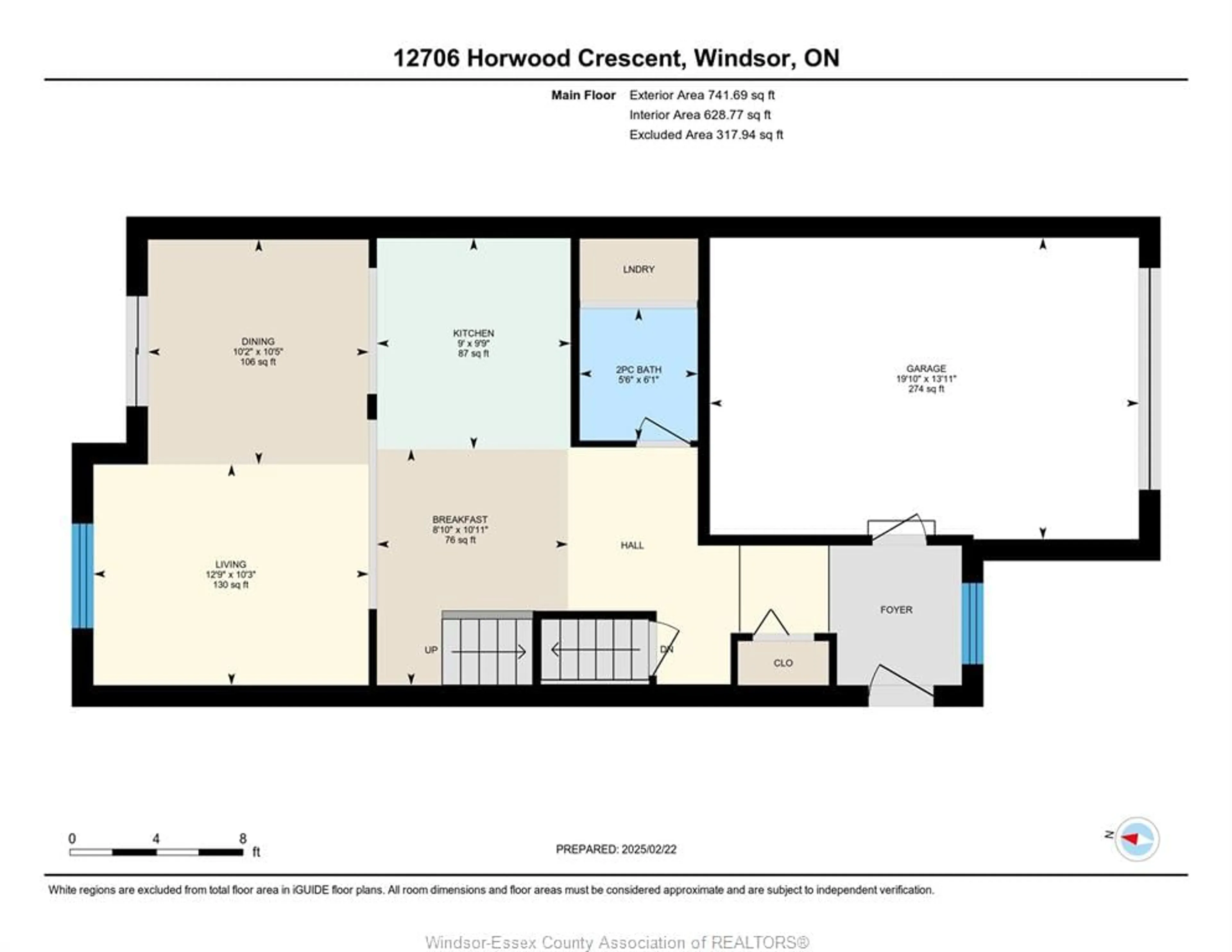 Floor plan for 12706 HORWOOD, Tecumseh Ontario N8N 4T8