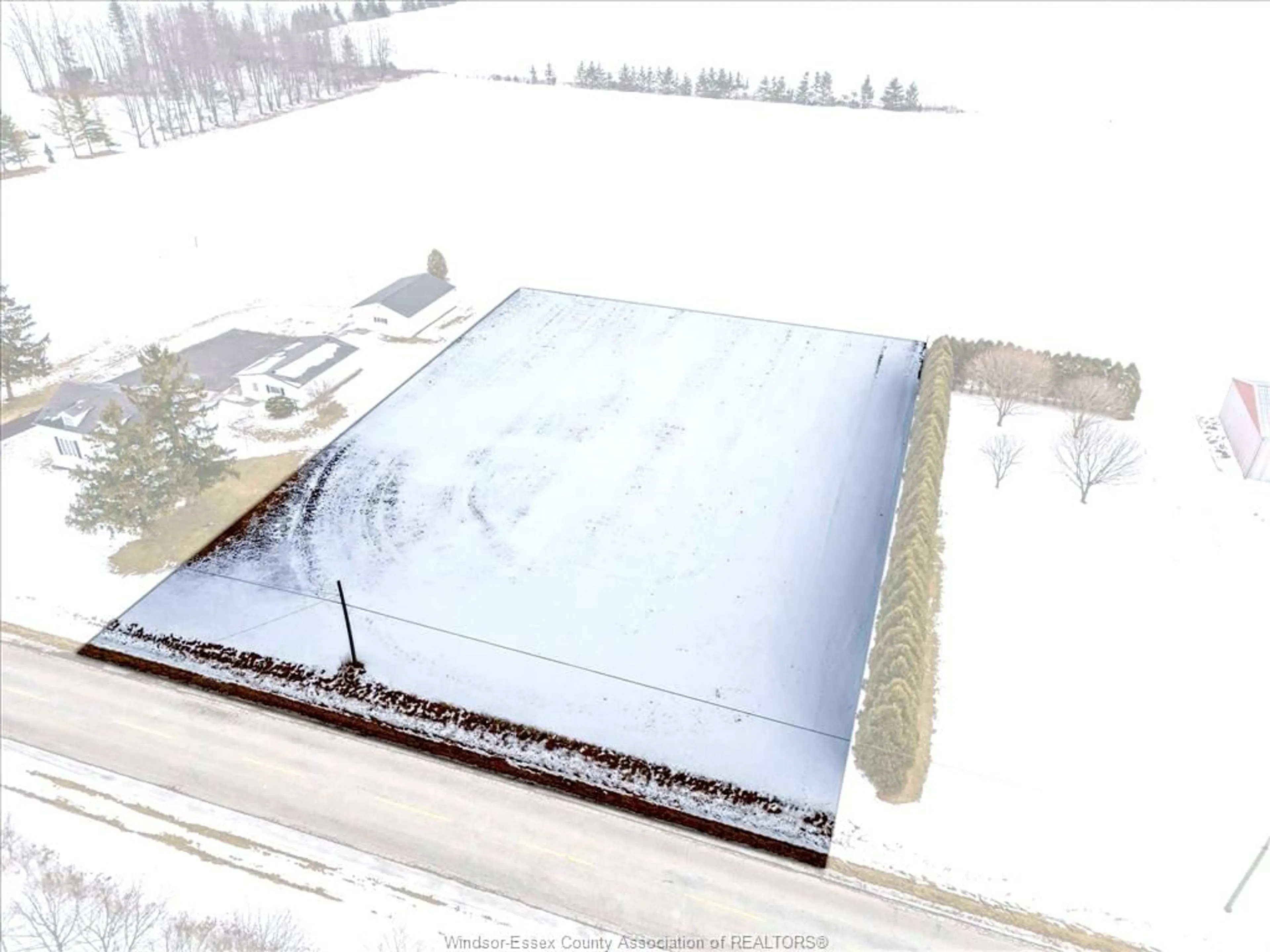 A pic from outside/outdoor area/front of a property/back of a property/a pic from drone, building for 5663 VACANT LAND CONCESSION RD 5, Amherstburg Ontario N9V2Y8