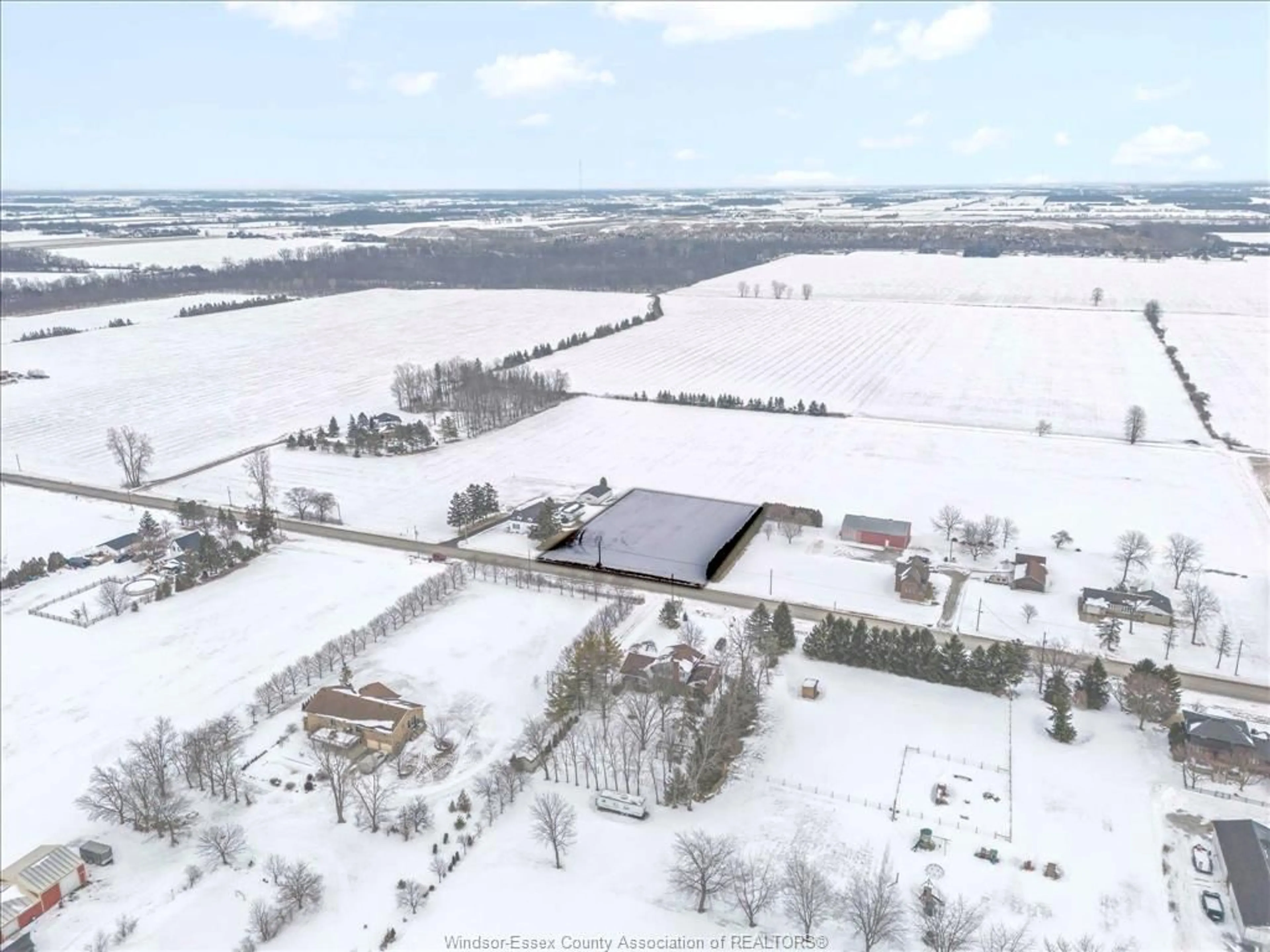 A pic from outside/outdoor area/front of a property/back of a property/a pic from drone, building for 5663 VACANT LAND CONCESSION RD 5, Amherstburg Ontario N9V2Y8