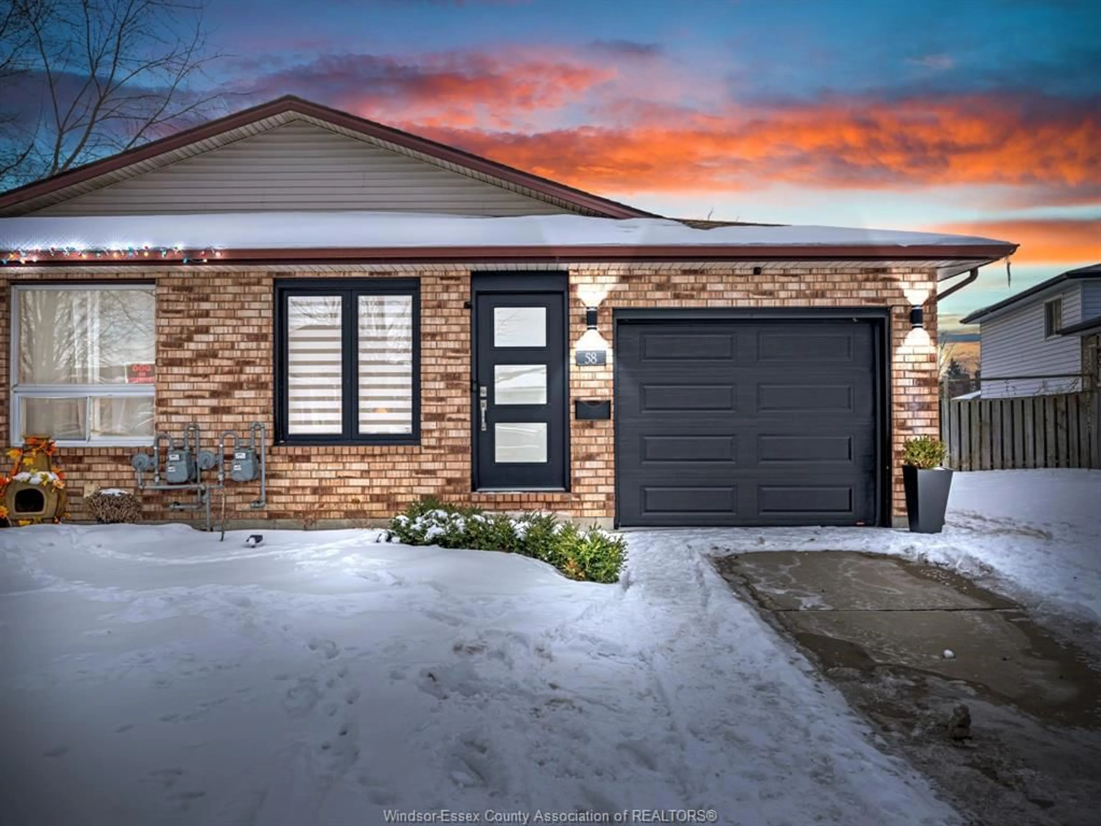 Home with brick exterior material, street for 58 SATINWOOD, Leamington Ontario N8H 4P2