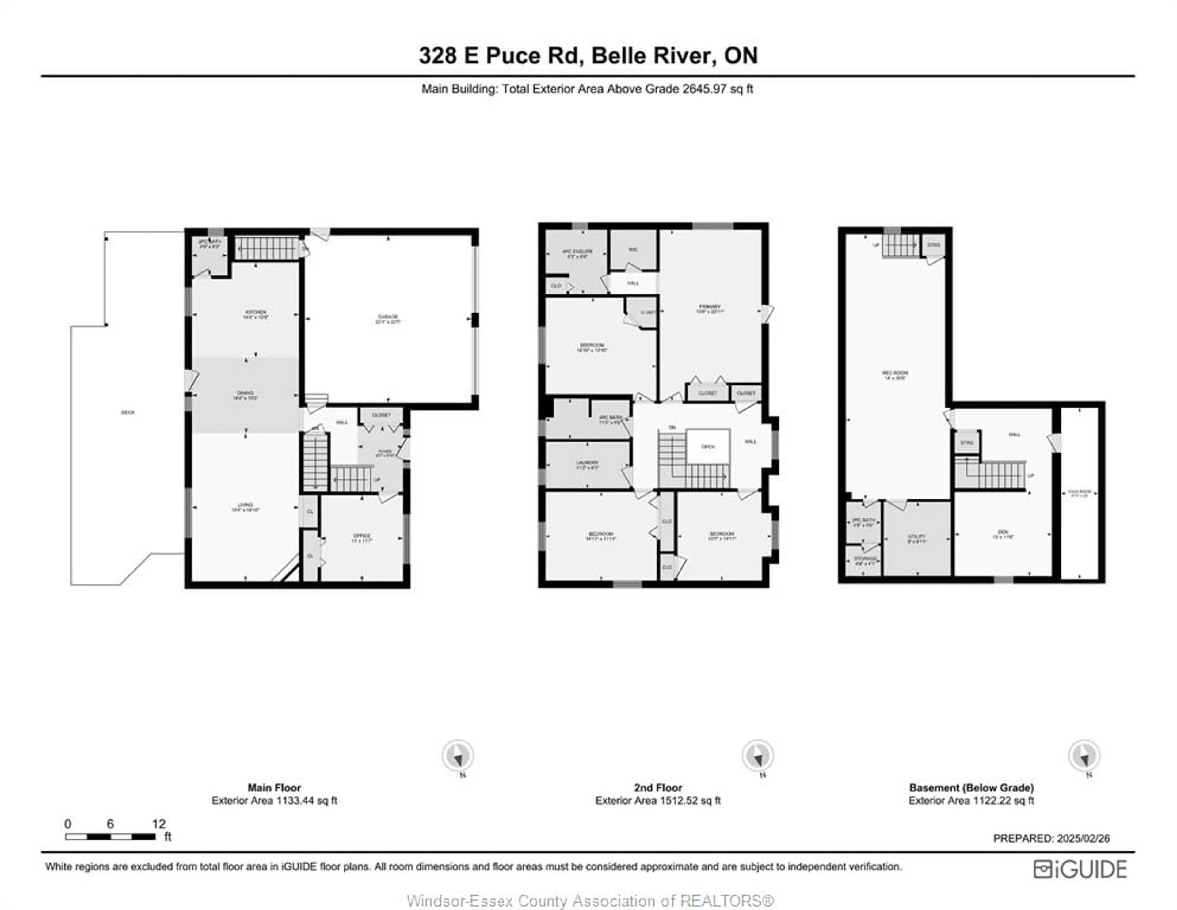 Floor plan for 328 EAST PUCE RD, Lakeshore Ontario N0R 1A0