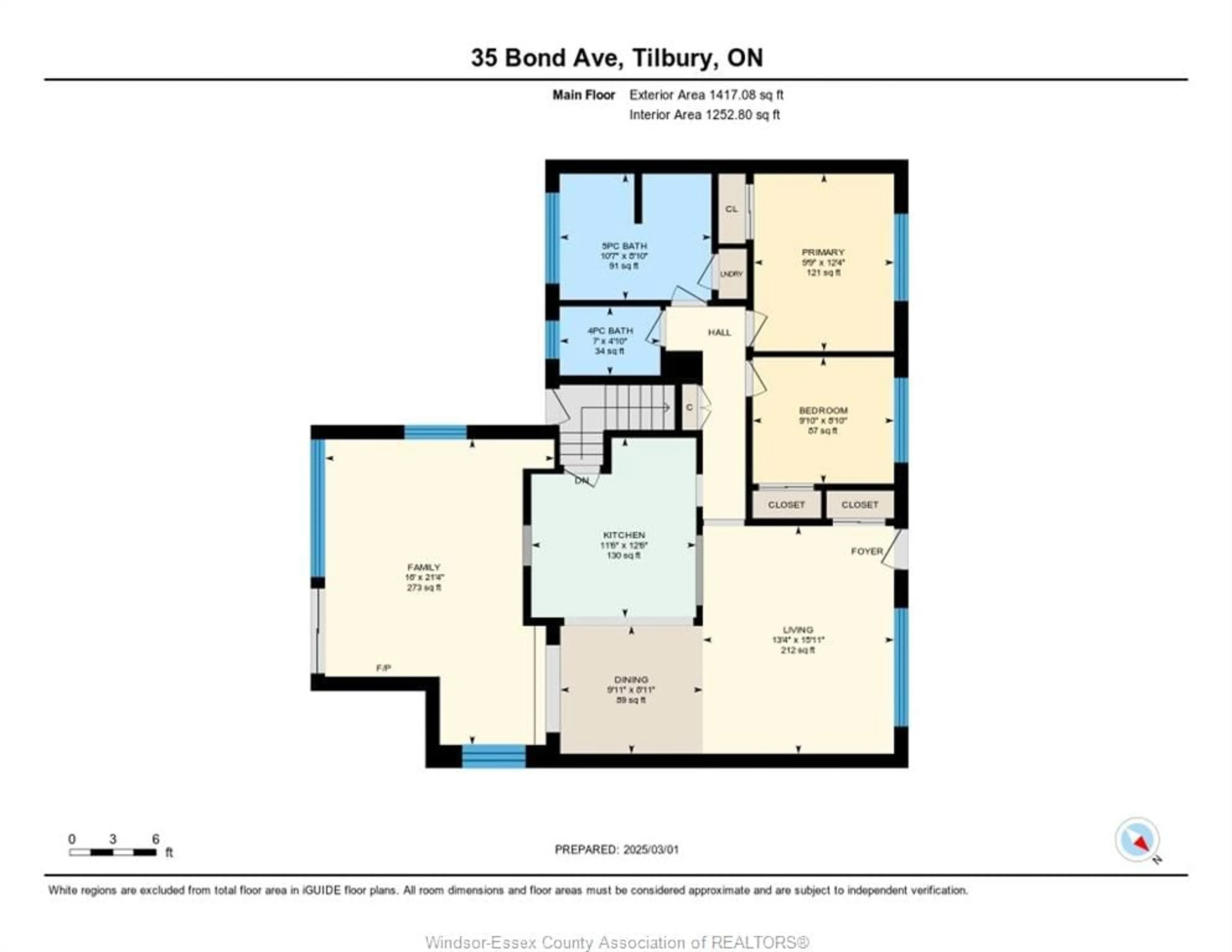 Floor plan for 35 BOND Ave, Tilbury Ontario N0P 2L0