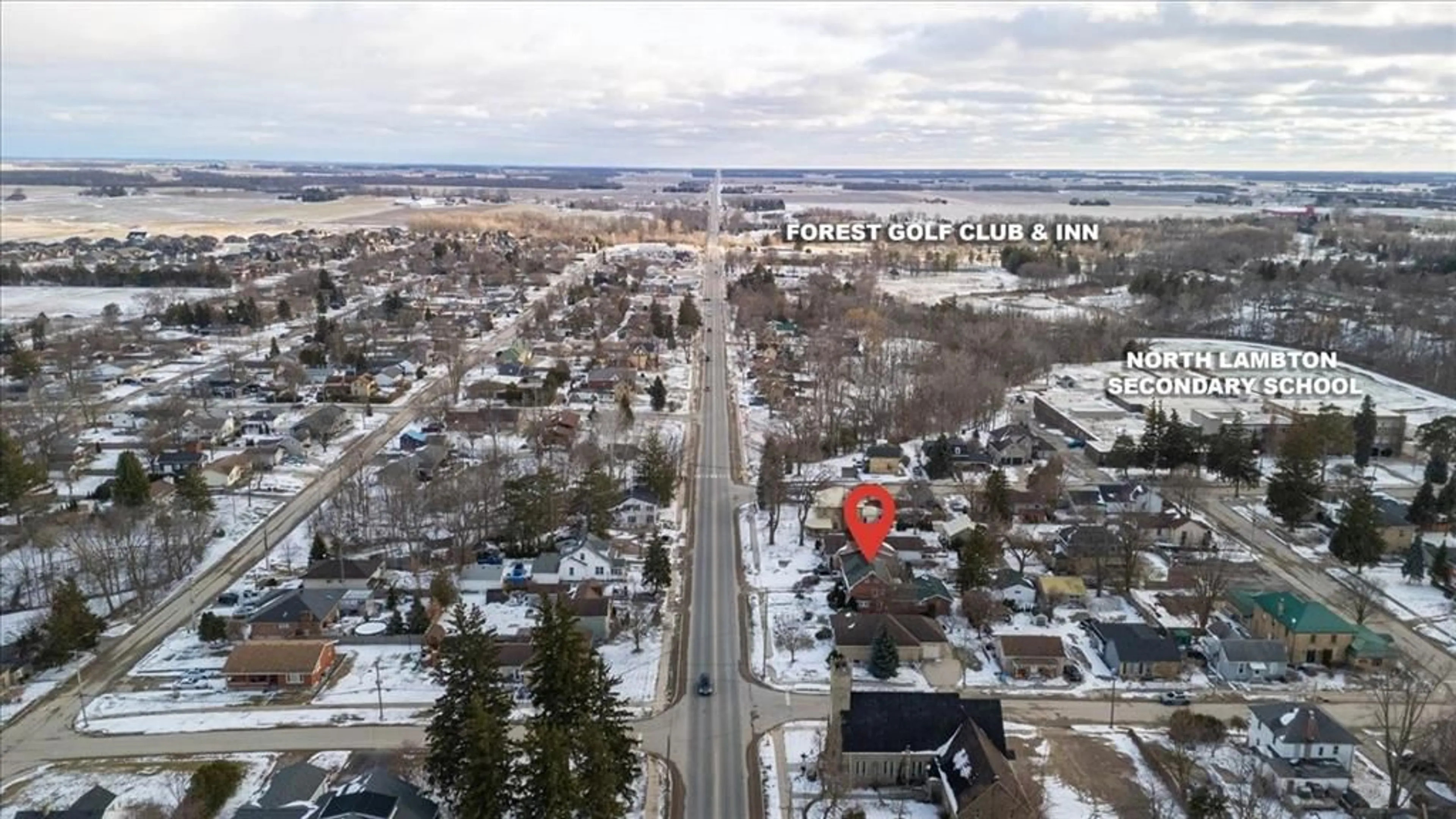 A pic from outside/outdoor area/front of a property/back of a property/a pic from drone, street for 24 MAIN St, Lambton Shores Ontario N0N 1J0