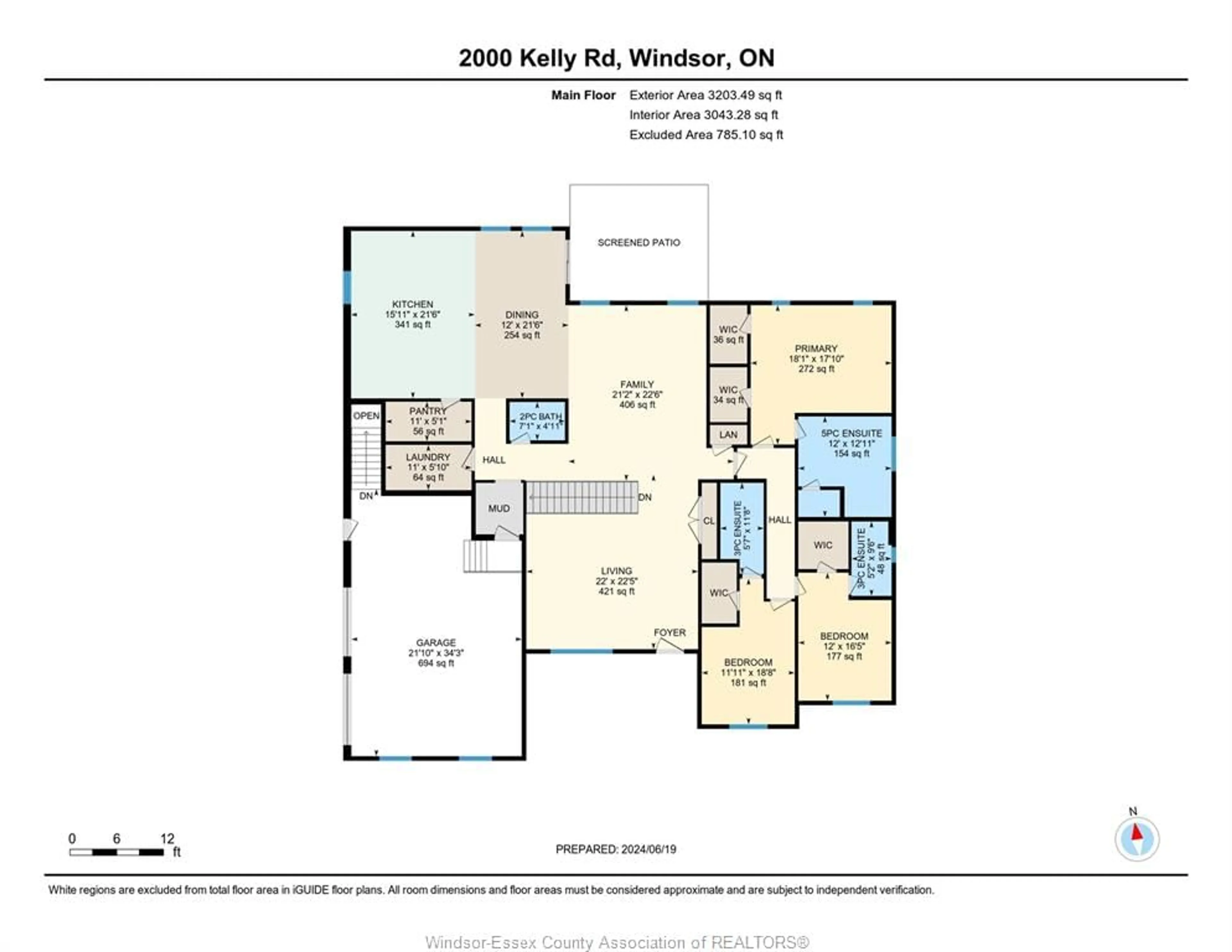 Floor plan for 2000 KELLY Rd, LaSalle Ontario N9H 0J8