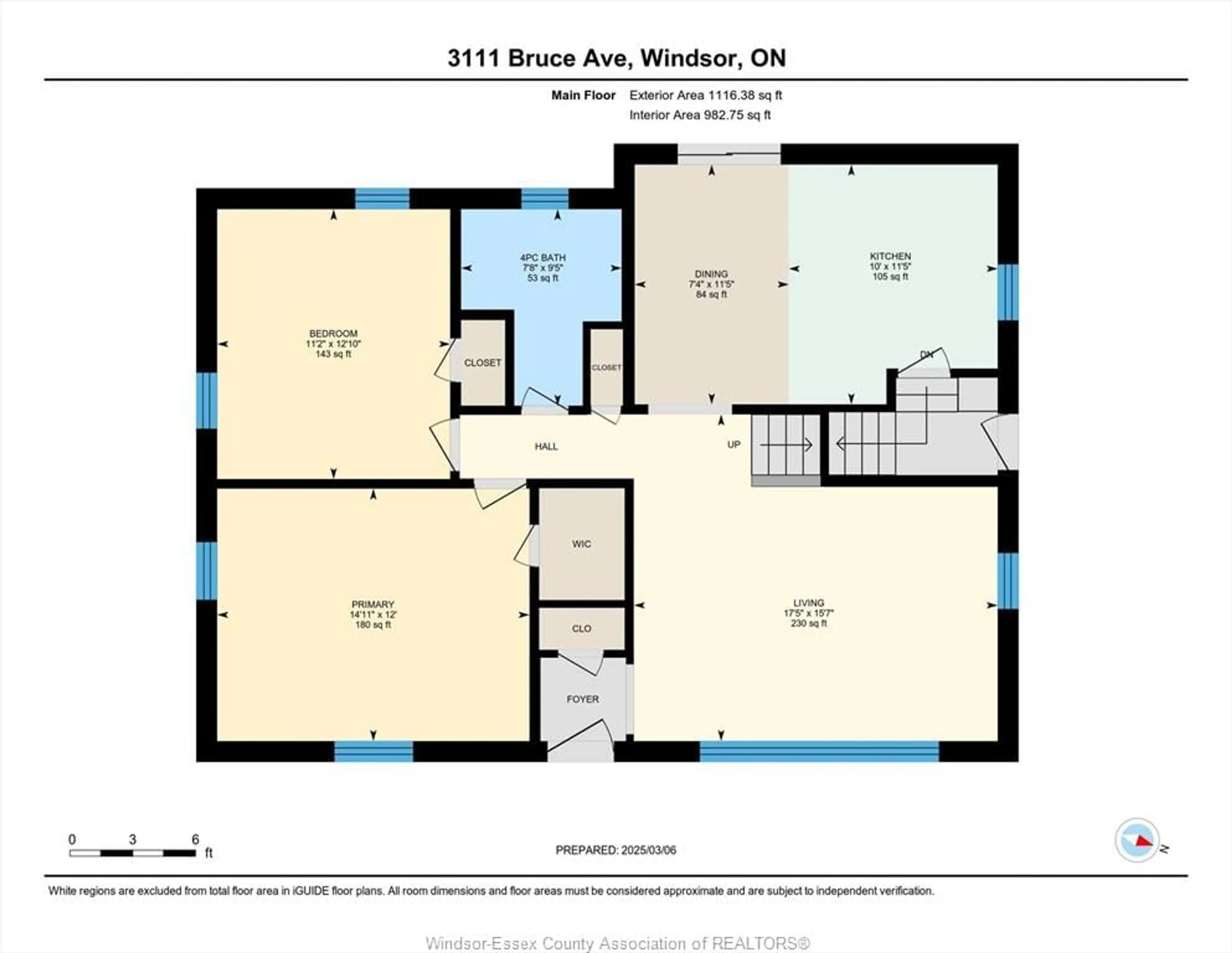 Floor plan for 3111 BRUCE Ave, Windsor Ontario N9E 1W3