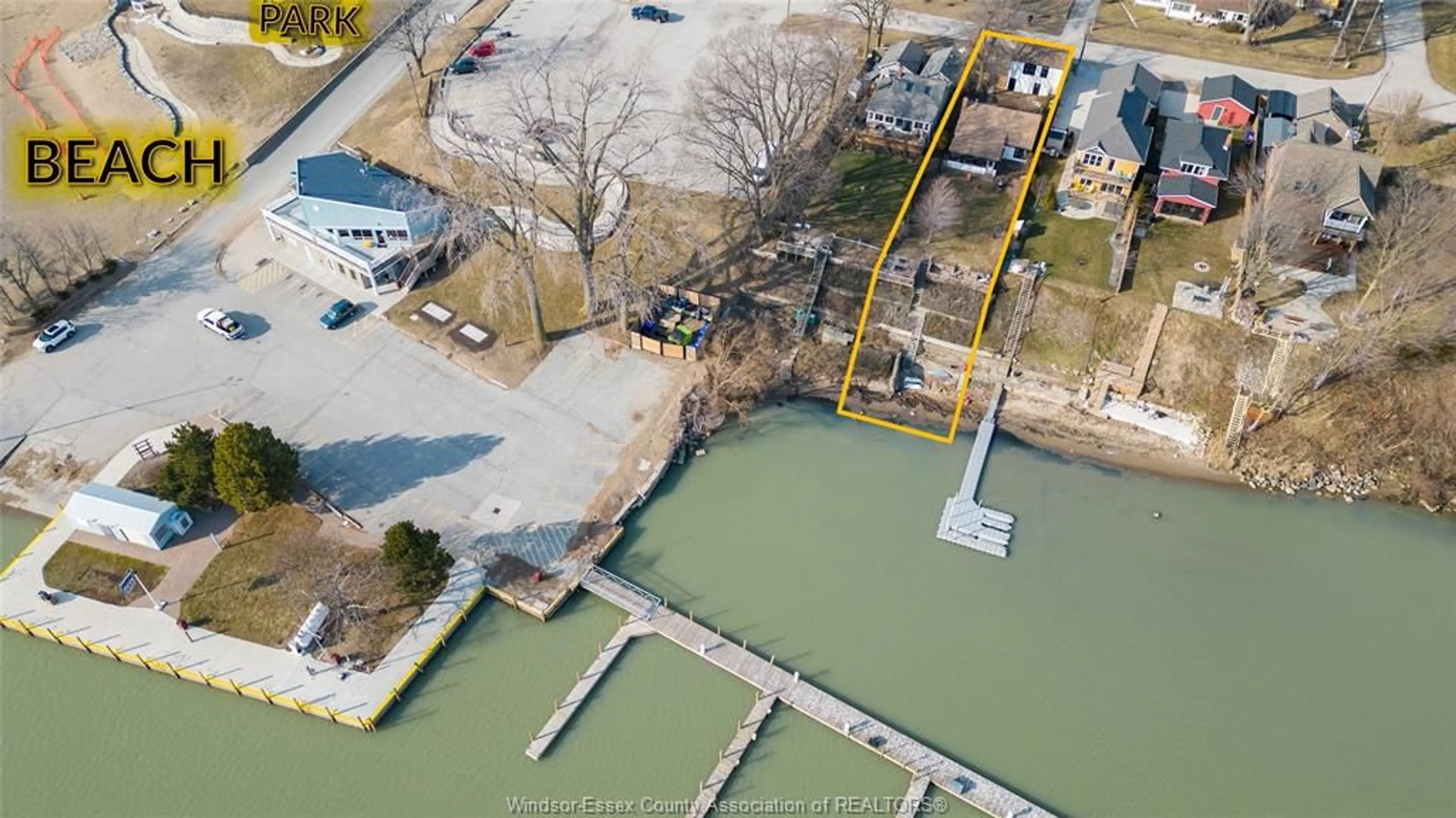 A pic from outside/outdoor area/front of a property/back of a property/a pic from drone, water/lake/river/ocean view for 69 SULLIVAN, Colchester Ontario N0R 1G0