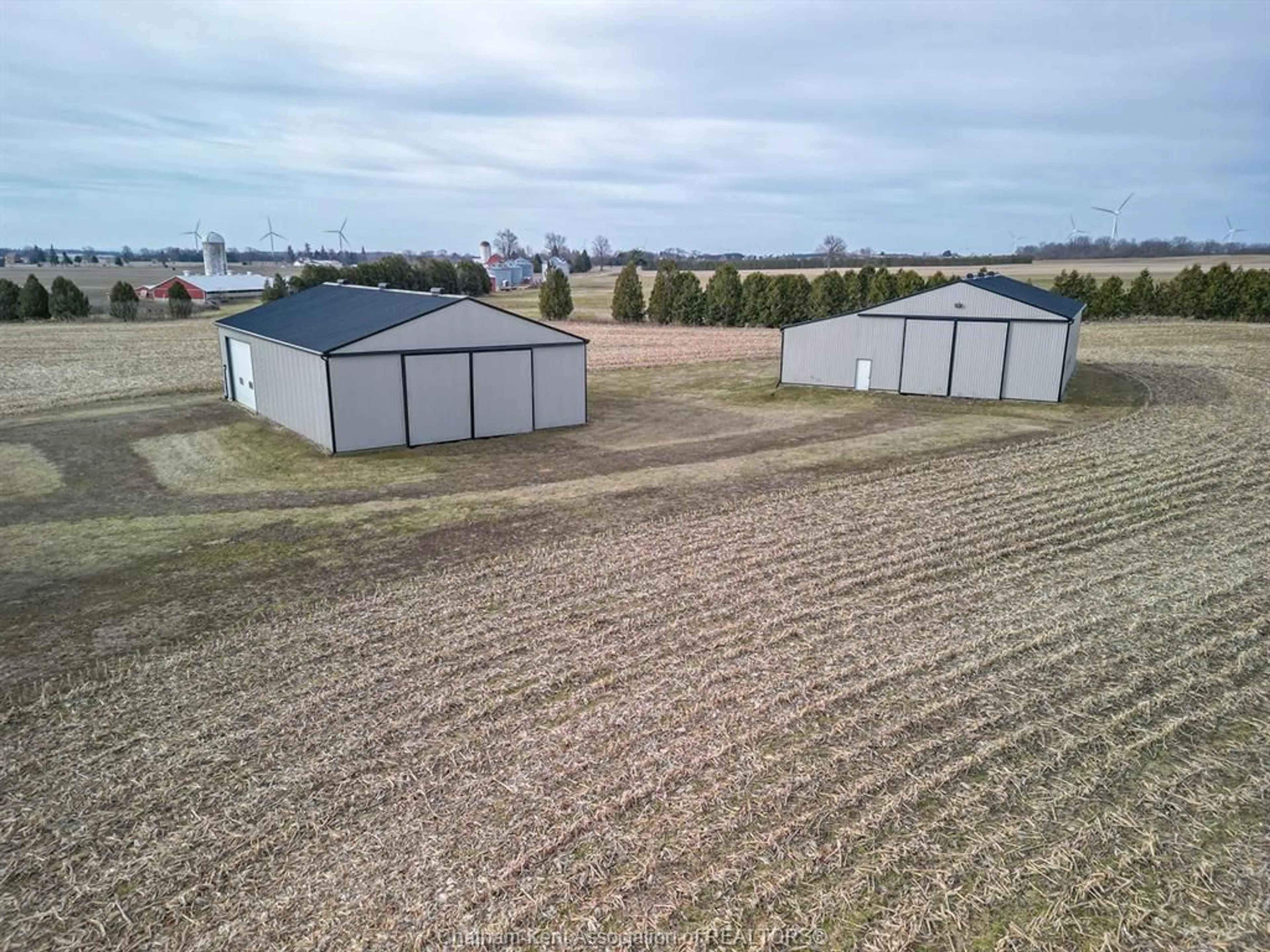 A pic from outside/outdoor area/front of a property/back of a property/a pic from drone, building for 14509 Talbot Line, Muirkirk Ontario N0L 1X0