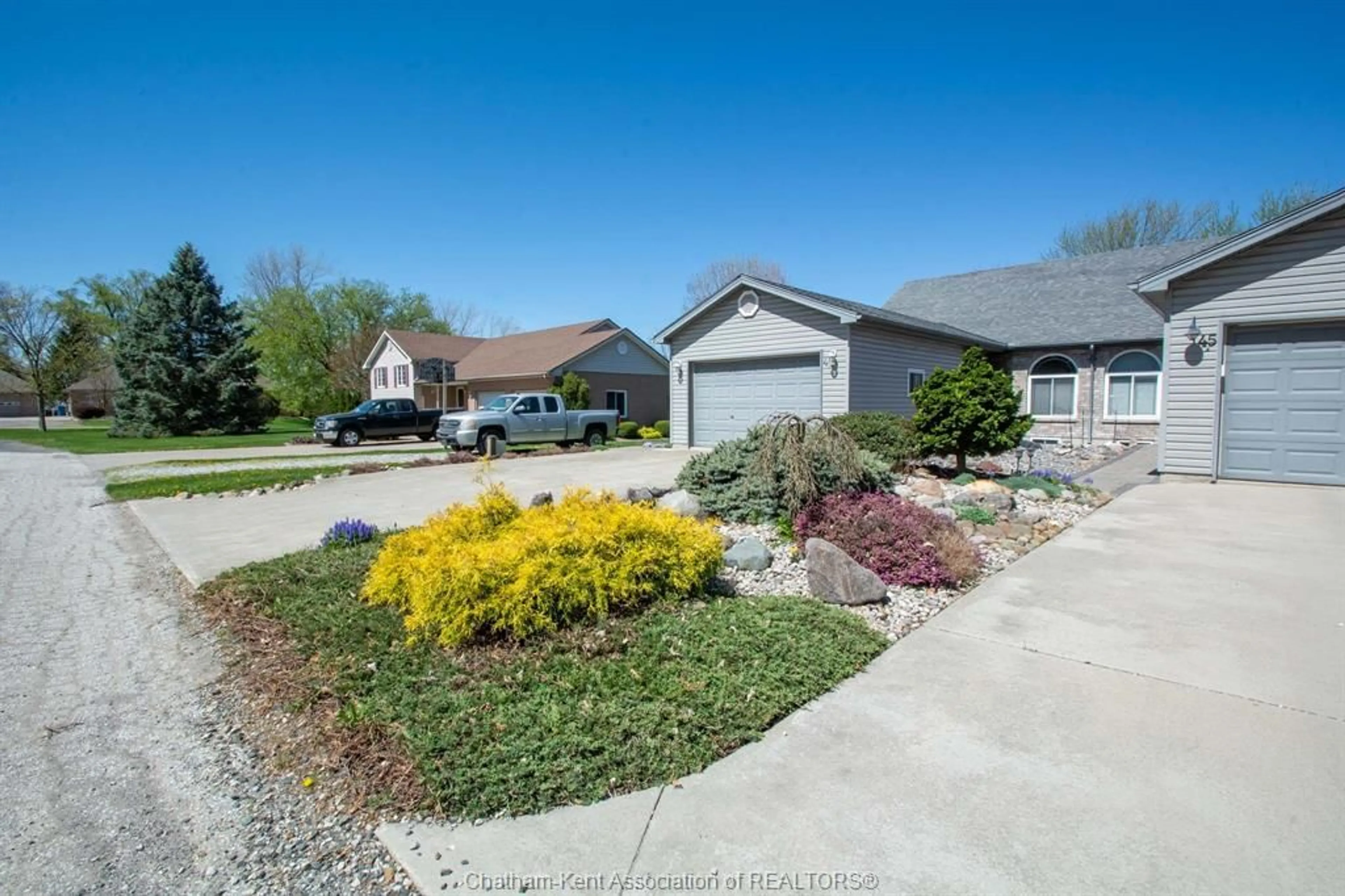 A pic from outside/outdoor area/front of a property/back of a property/a pic from drone, street for 45 B Tiffany St, Ridgetown Ontario N0P 2C0