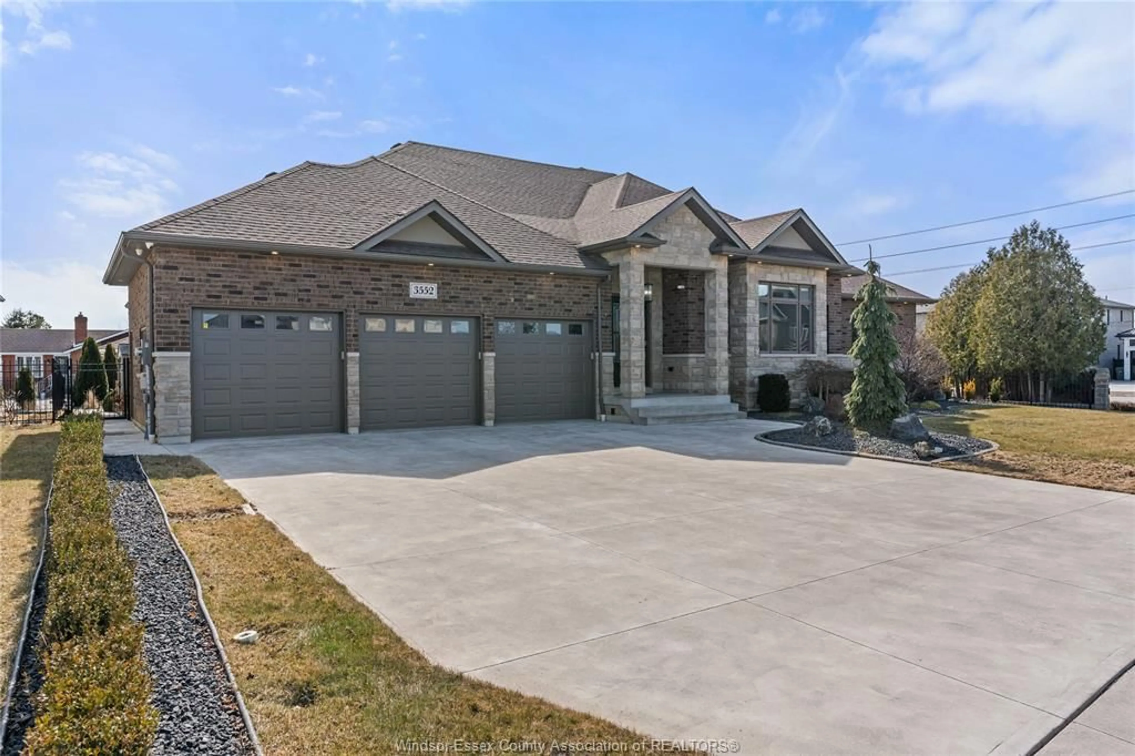 Home with brick exterior material, street for 3552 SEVEN LAKES Dr, LaSalle Ontario N9H 0E5