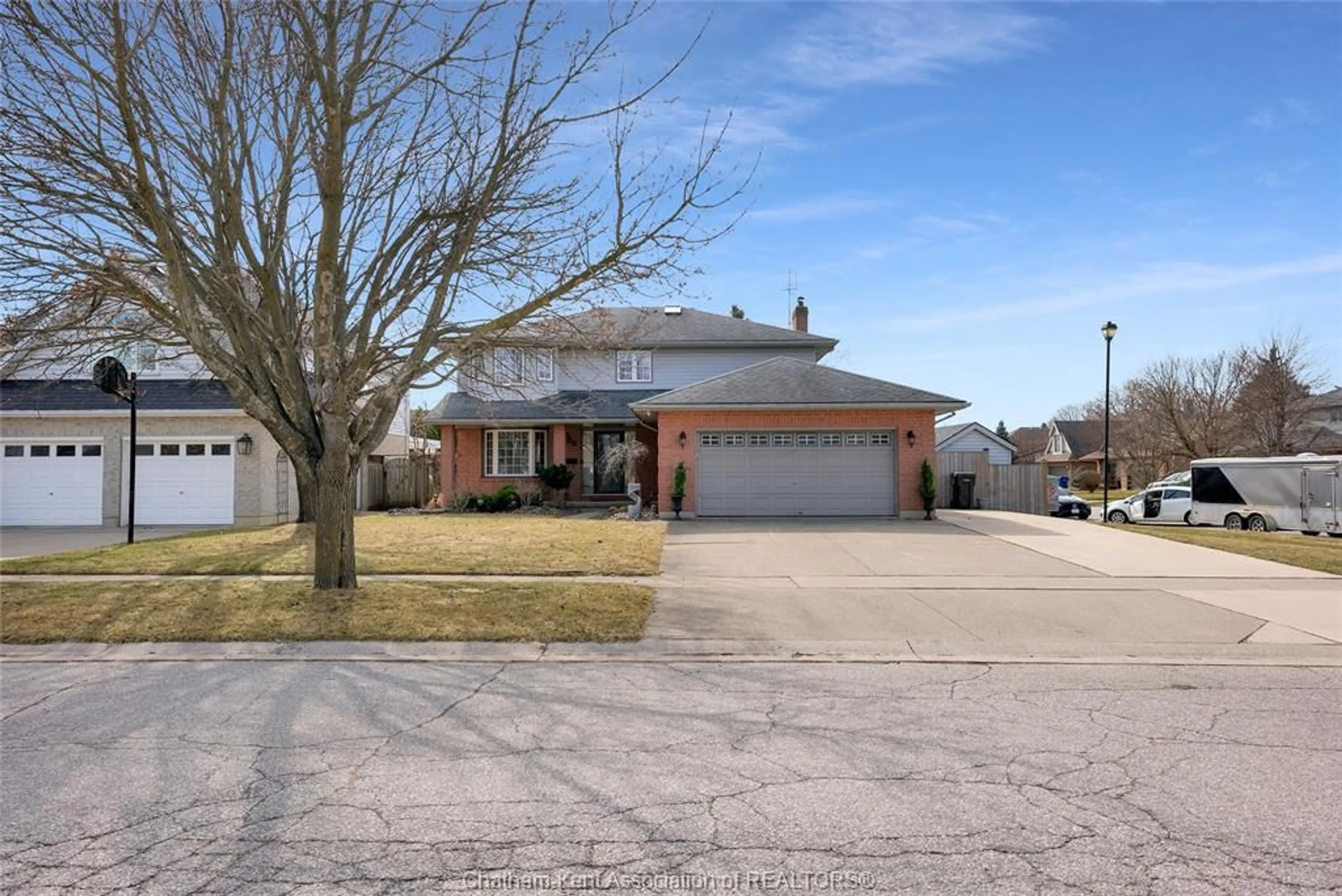 Home with brick exterior material, street for 56 NORWAY MAPLE Dr, Chatham Ontario N7L 5E1