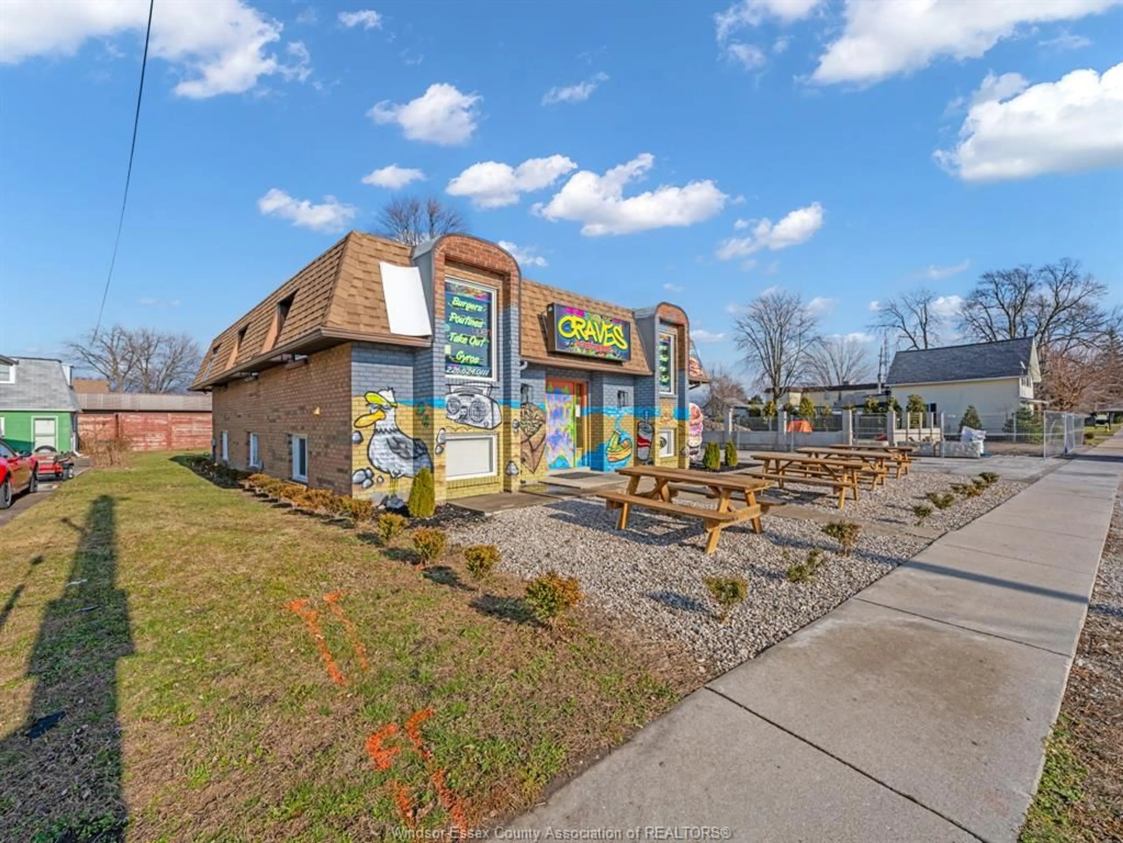 A pic from outside/outdoor area/front of a property/back of a property/a pic from drone, street for 581 BROADWAY, Belle River Ontario N0R 1A0