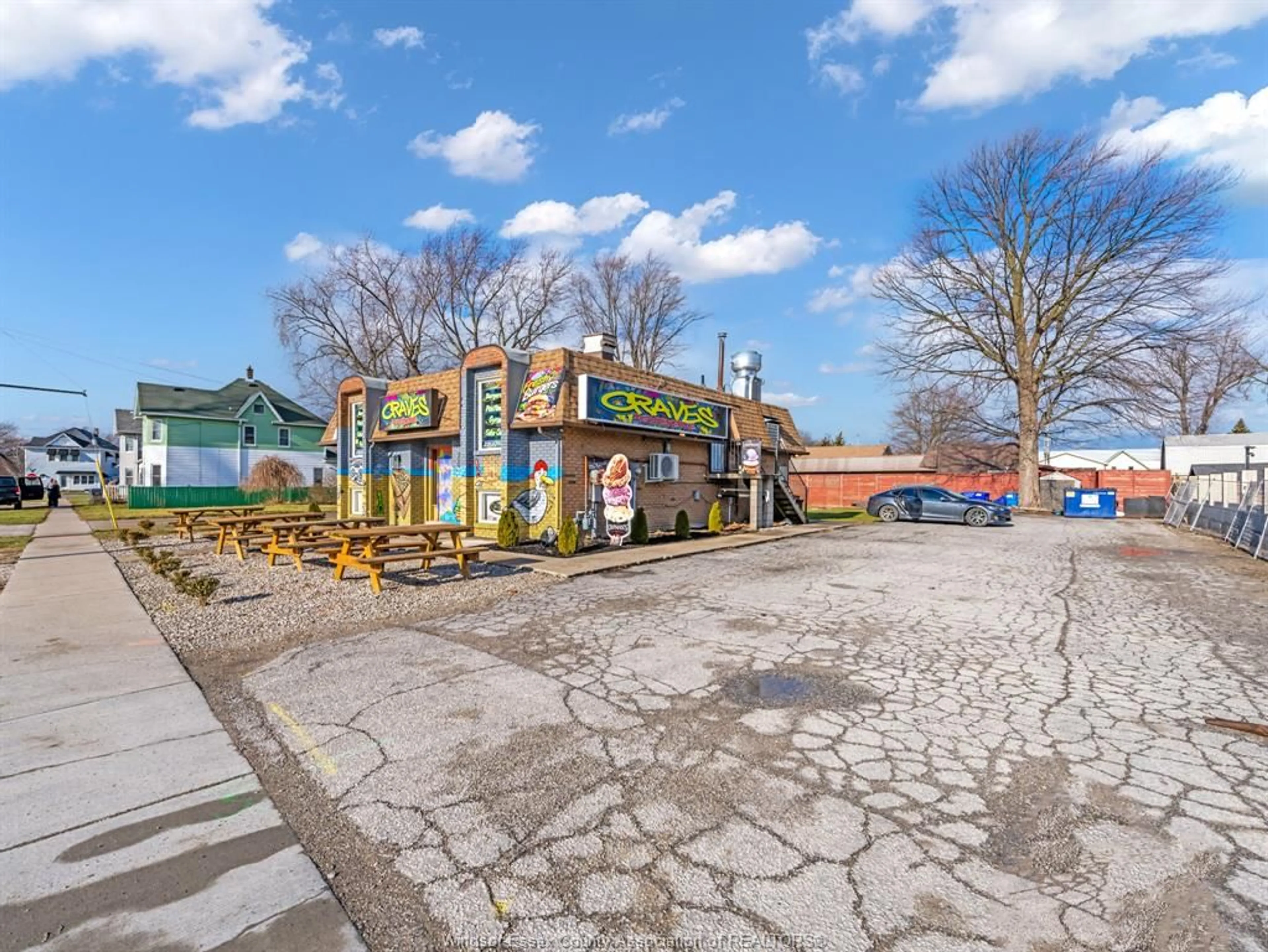 A pic from outside/outdoor area/front of a property/back of a property/a pic from drone, street for 581 BROADWAY, Belle River Ontario N0R 1A0