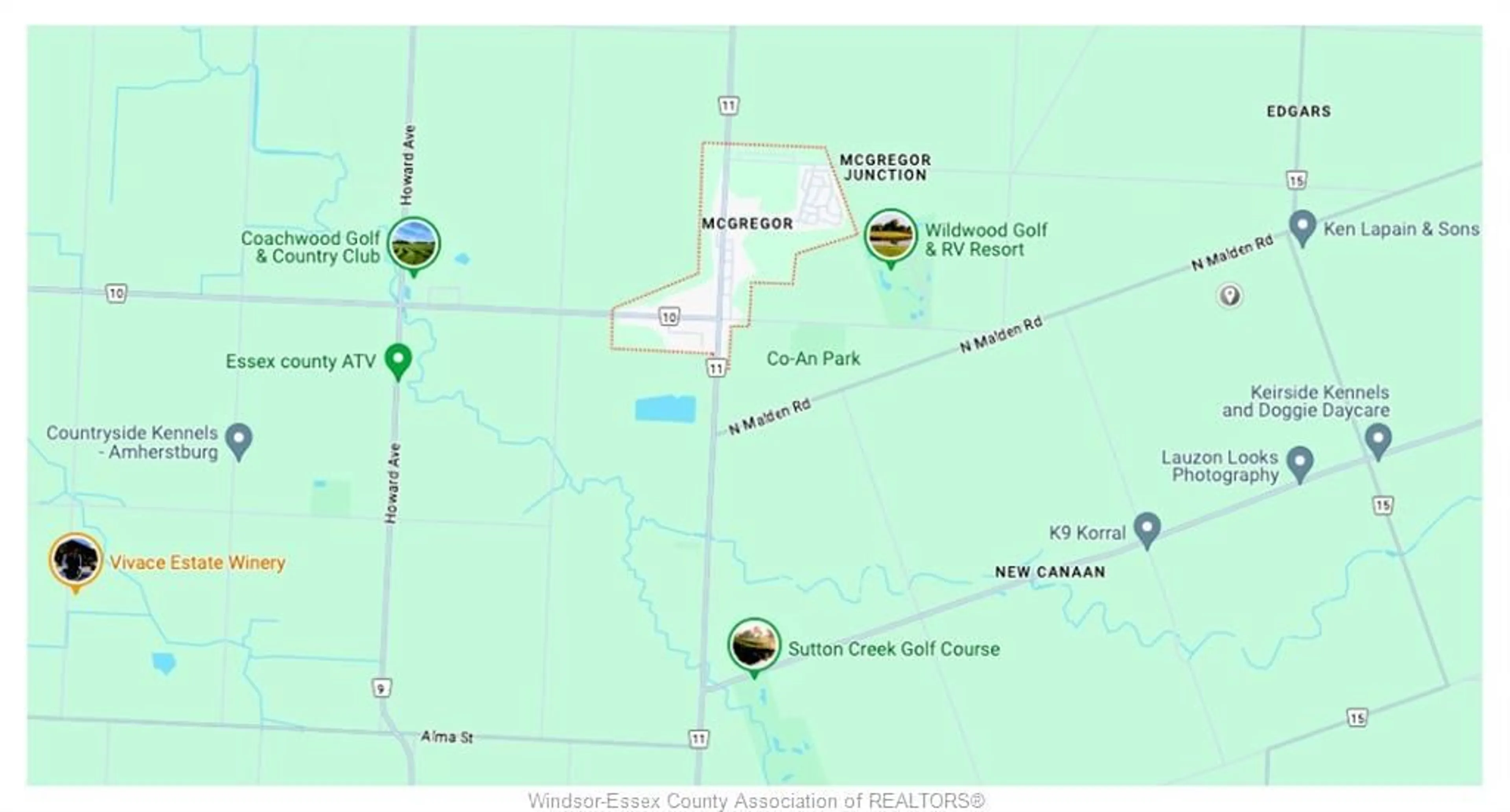 Picture of a map for LOT 12 DUCHARME Lane, McGregor Ontario N0R 1J0