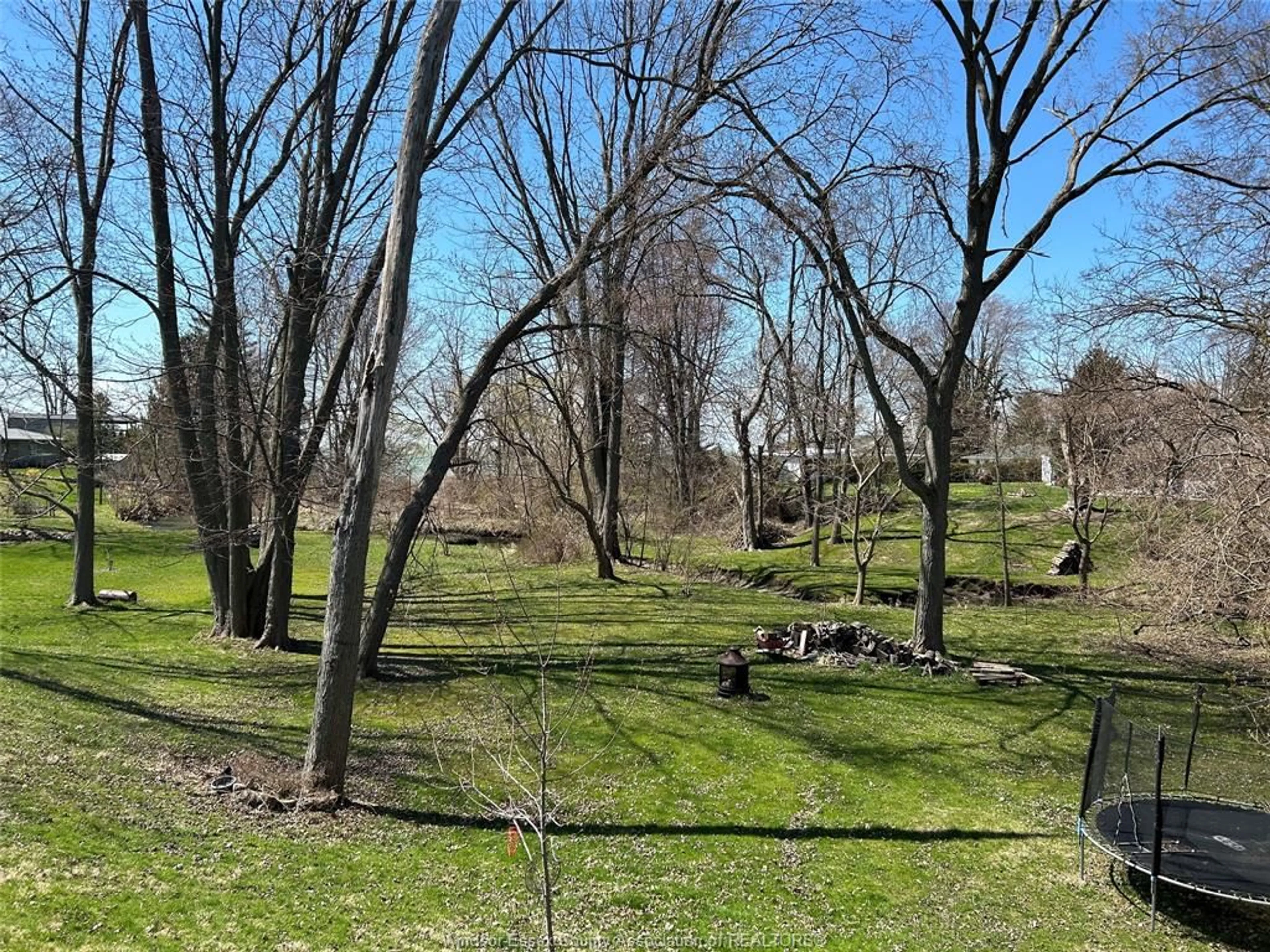 A pic from outside/outdoor area/front of a property/back of a property/a pic from drone, forest/trees view for 123 DAHINDA Dr, Colchester Ontario N0R 1G0