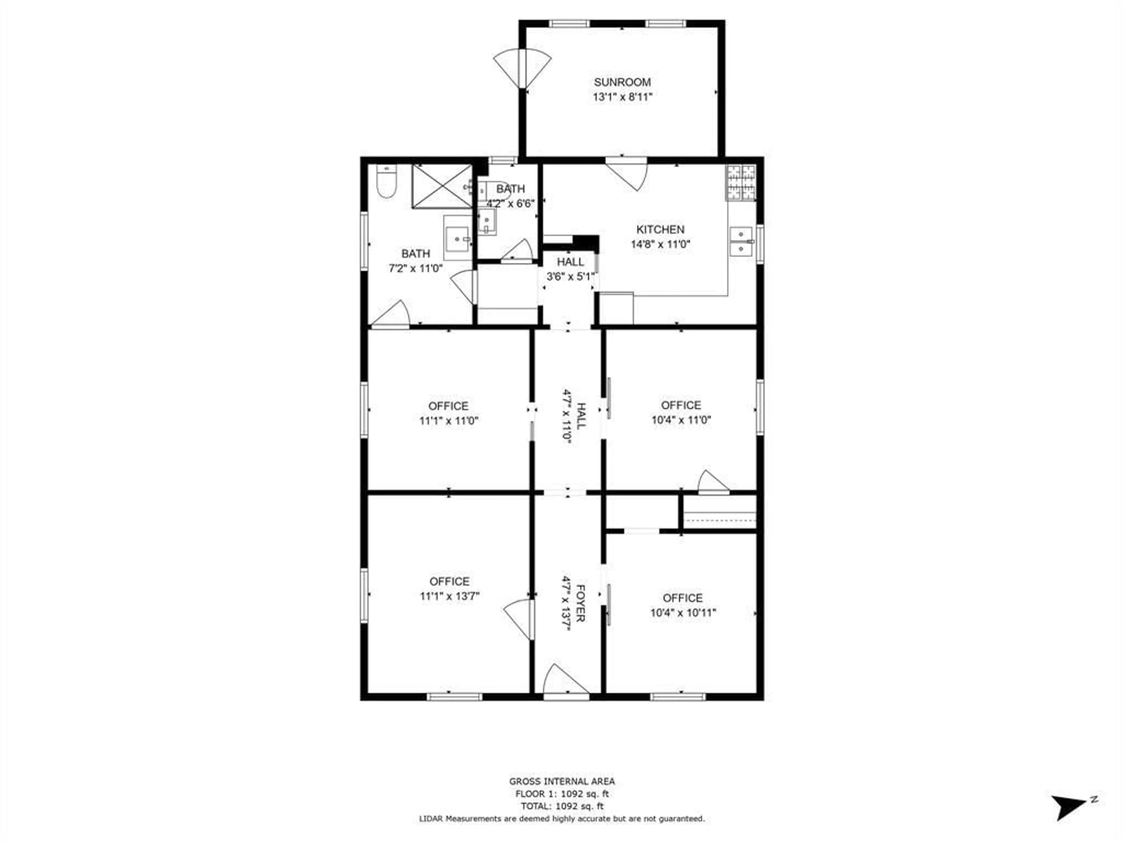 Floor plan for 119 CHRISTINA St, Sarnia Ontario N7T 2M8