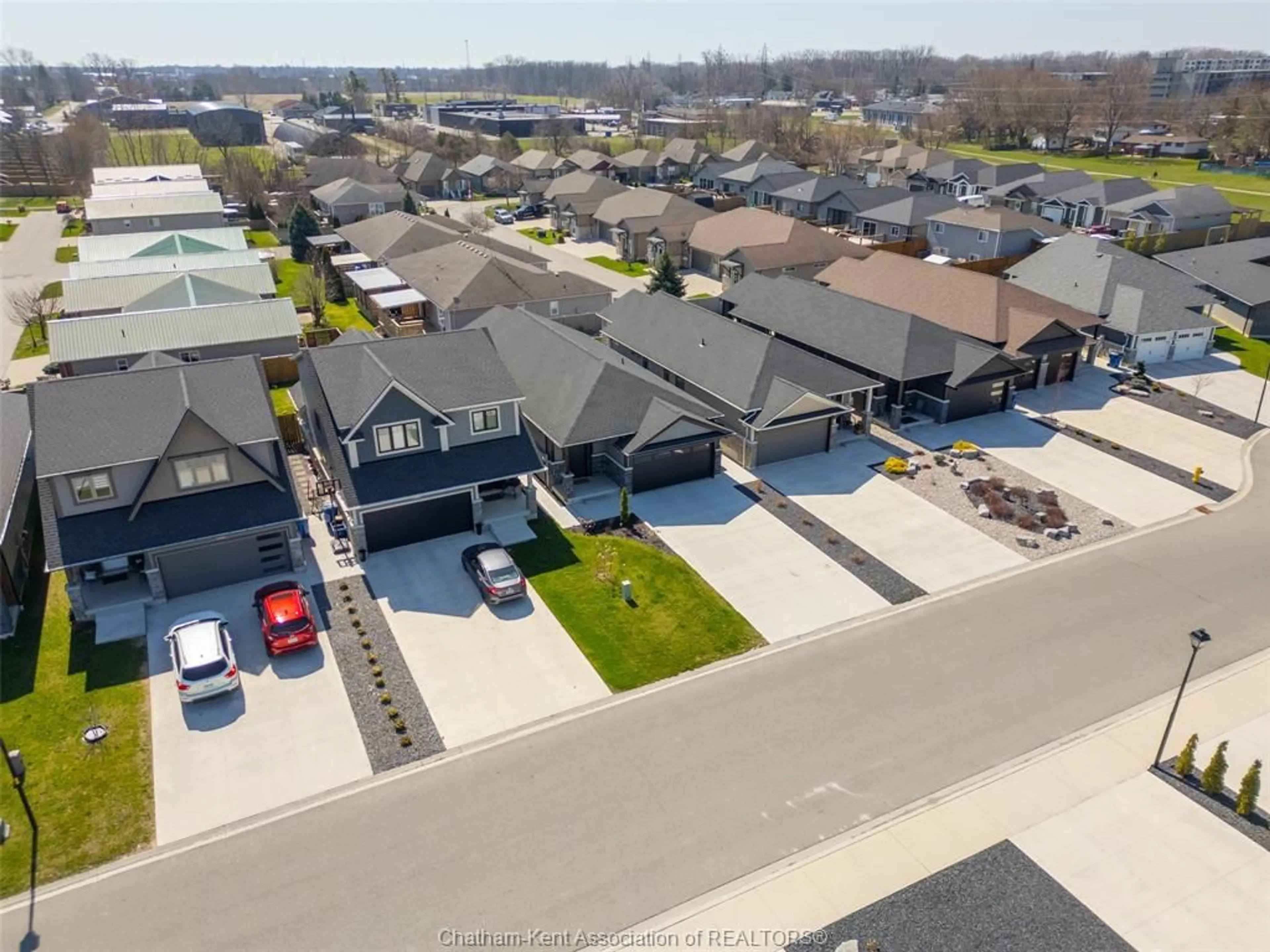 A pic from outside/outdoor area/front of a property/back of a property/a pic from drone, street for 36 Cabot Trail, Chatham Ontario N7L 0A4