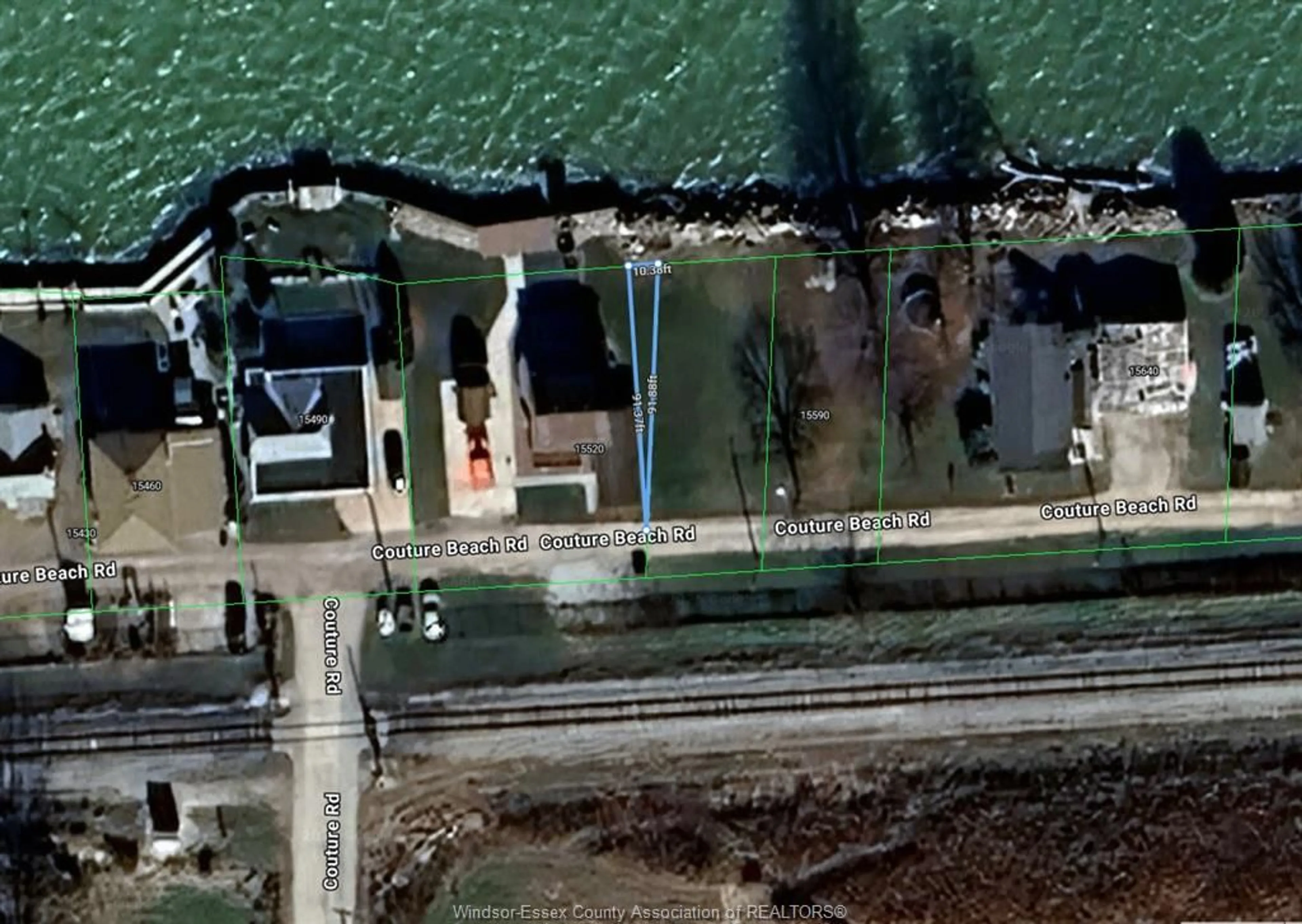 A pic from outside/outdoor area/front of a property/back of a property/a pic from drone, street for V/L Couture Beach, Lakeshore Ontario N0P 2L0