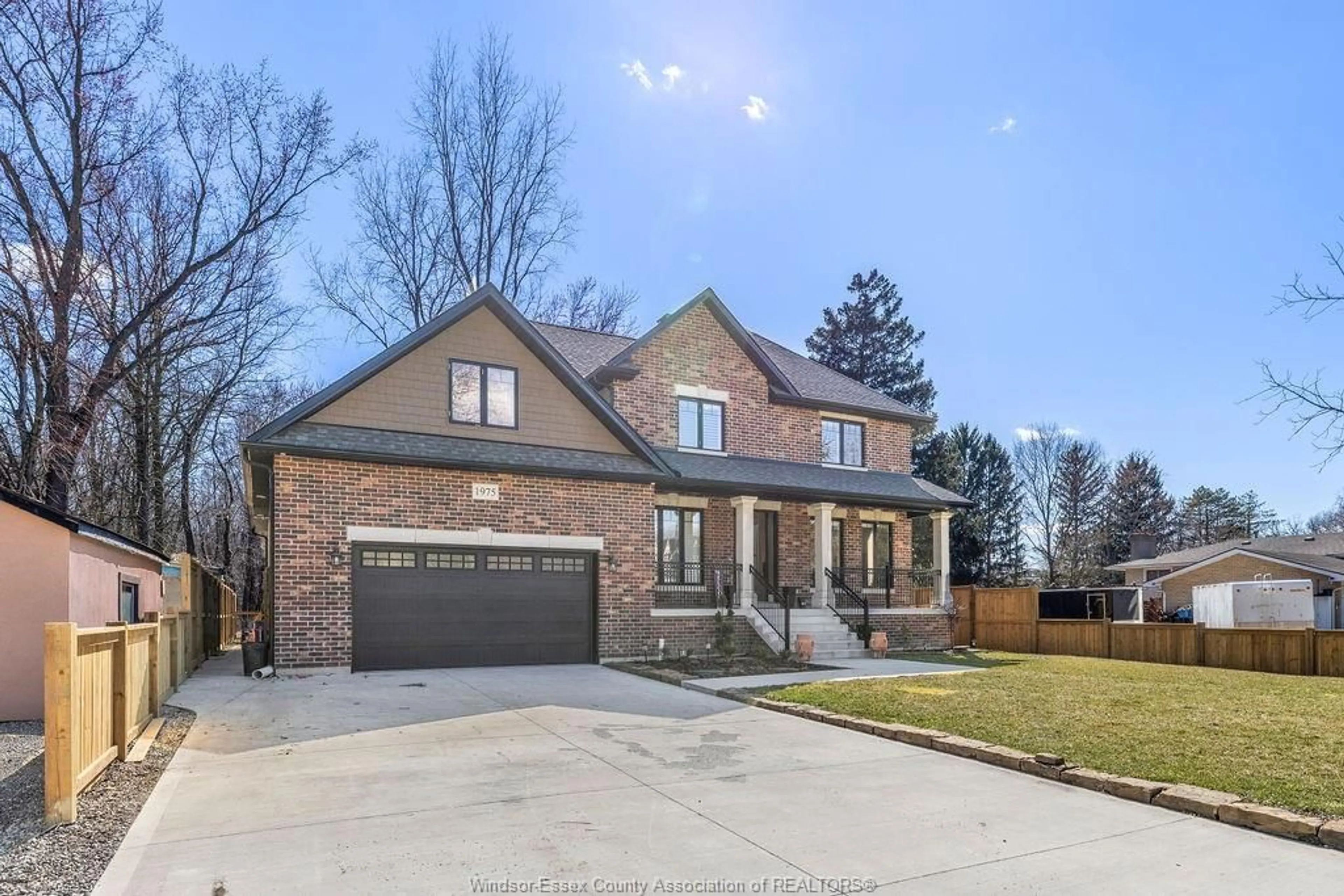 Home with brick exterior material, street for 1975 LANSING St, Windsor Ontario N9E 3S4