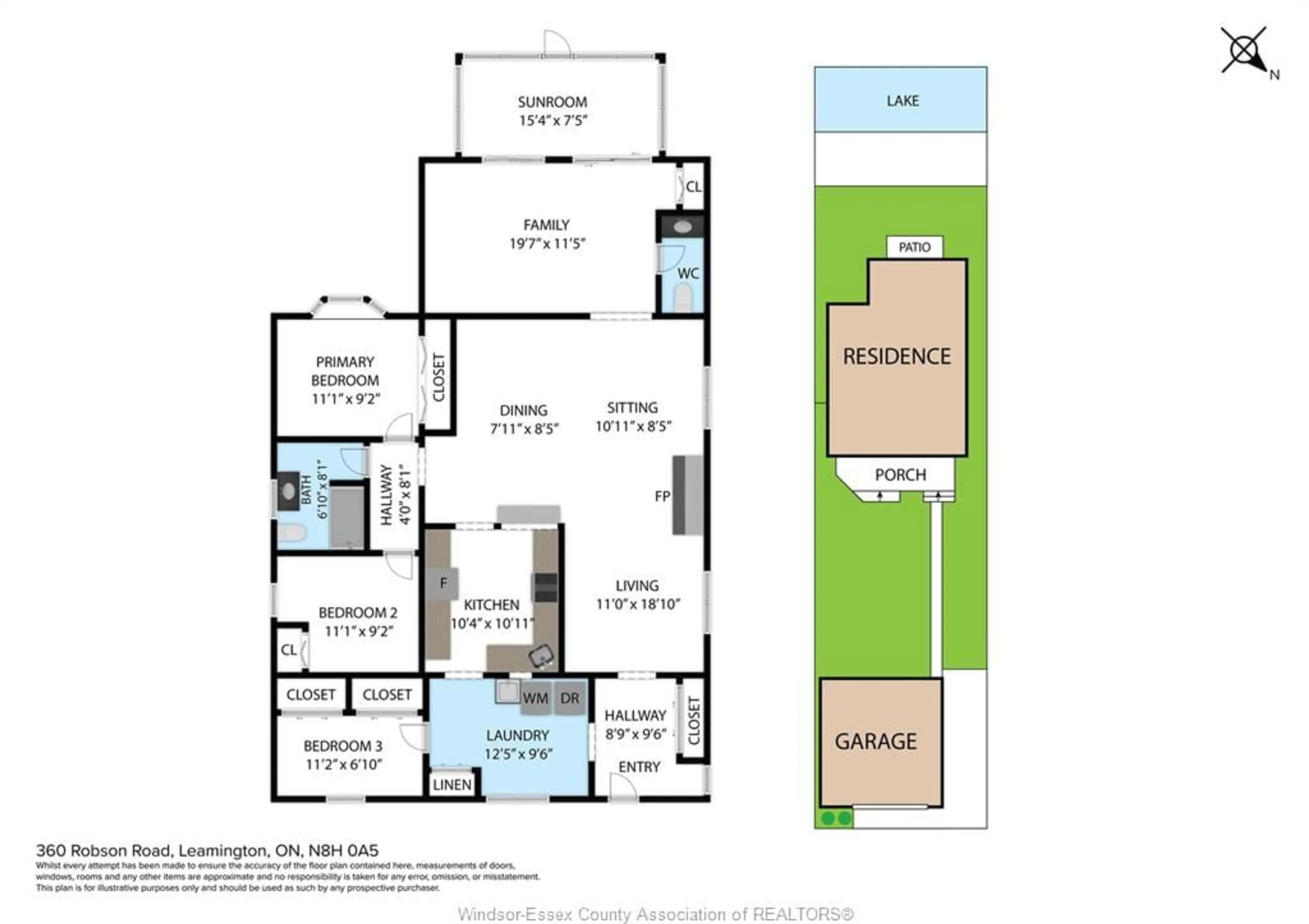 Floor plan for 360 ROBSON Rd, Leamington Ontario N8H 0A5