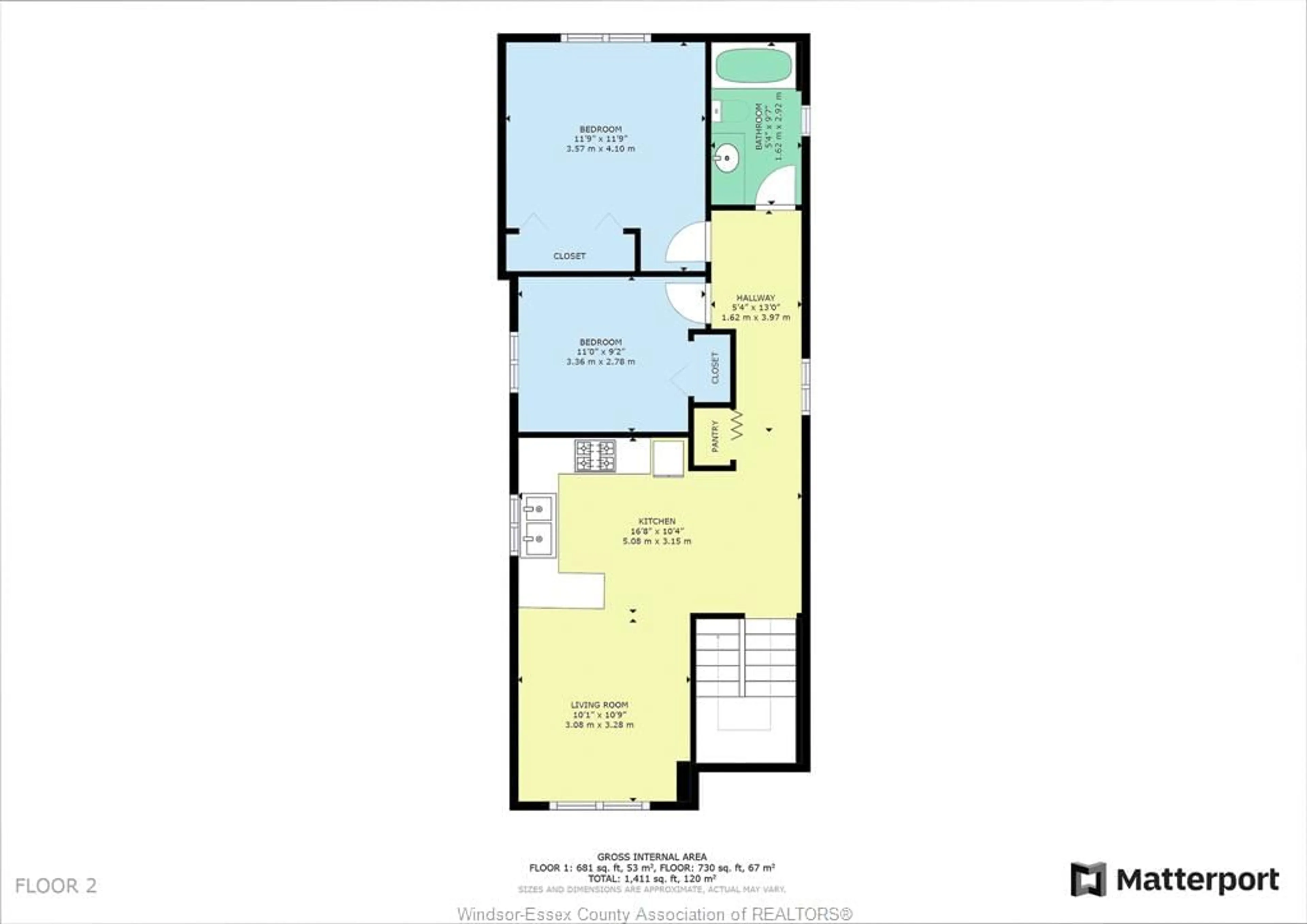 Floor plan for 926 CALIFORNIA Ave, Windsor Ontario N9B 2Z6