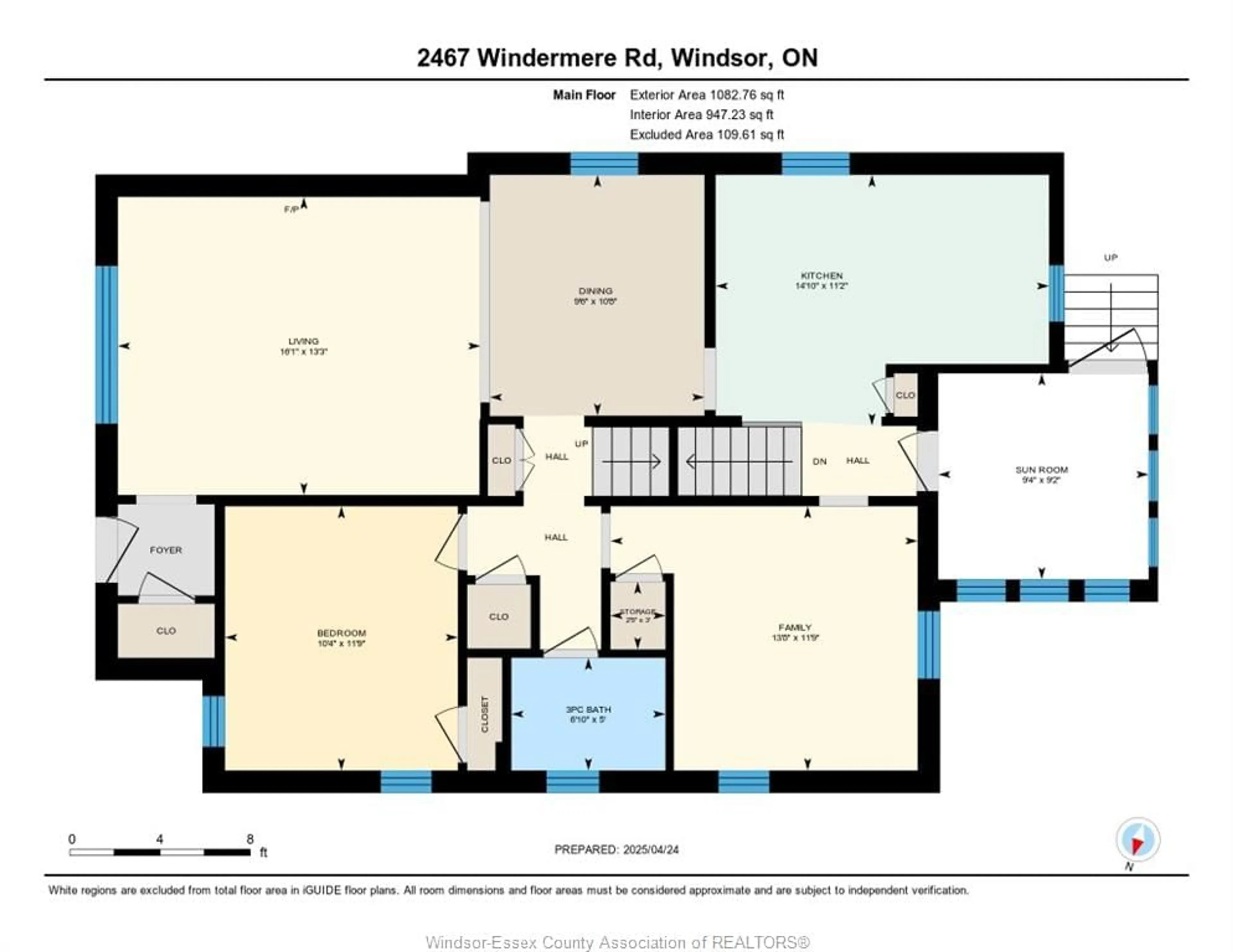 Floor plan for 2467 WINDERMERE Rd, Windsor Ontario N8W 2T2