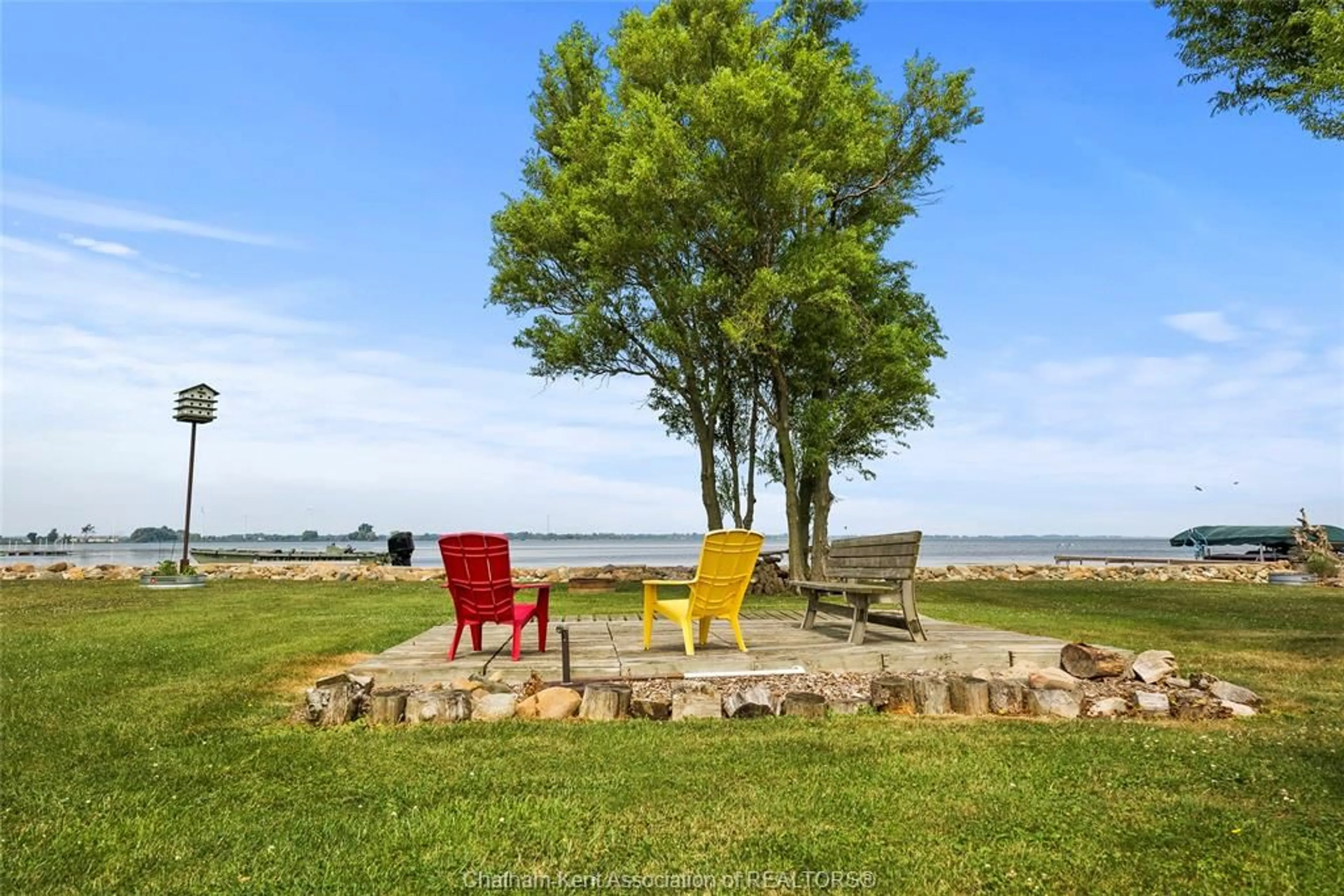 Patio, water/lake/river/ocean view for 110 ROSS Lane, Erieau Ontario N0P 1N0
