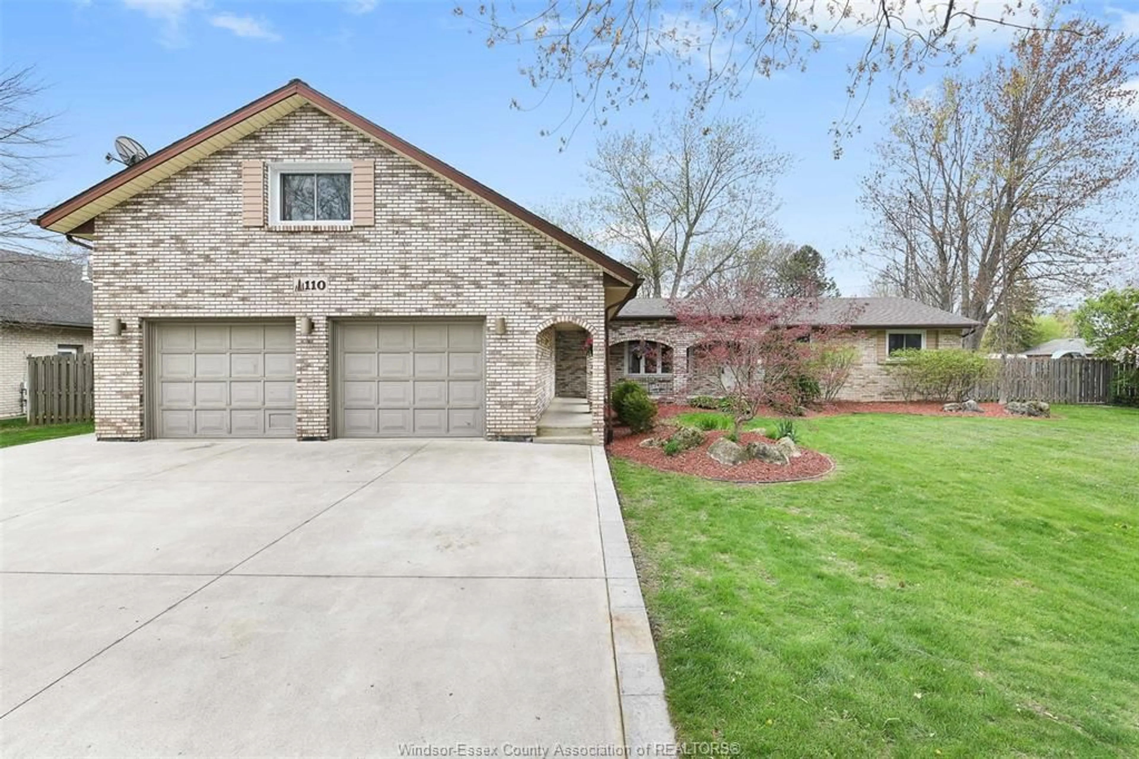 Home with brick exterior material, street for 110 Lake Erie Dr, Amherstburg Ontario N9V 2Y8