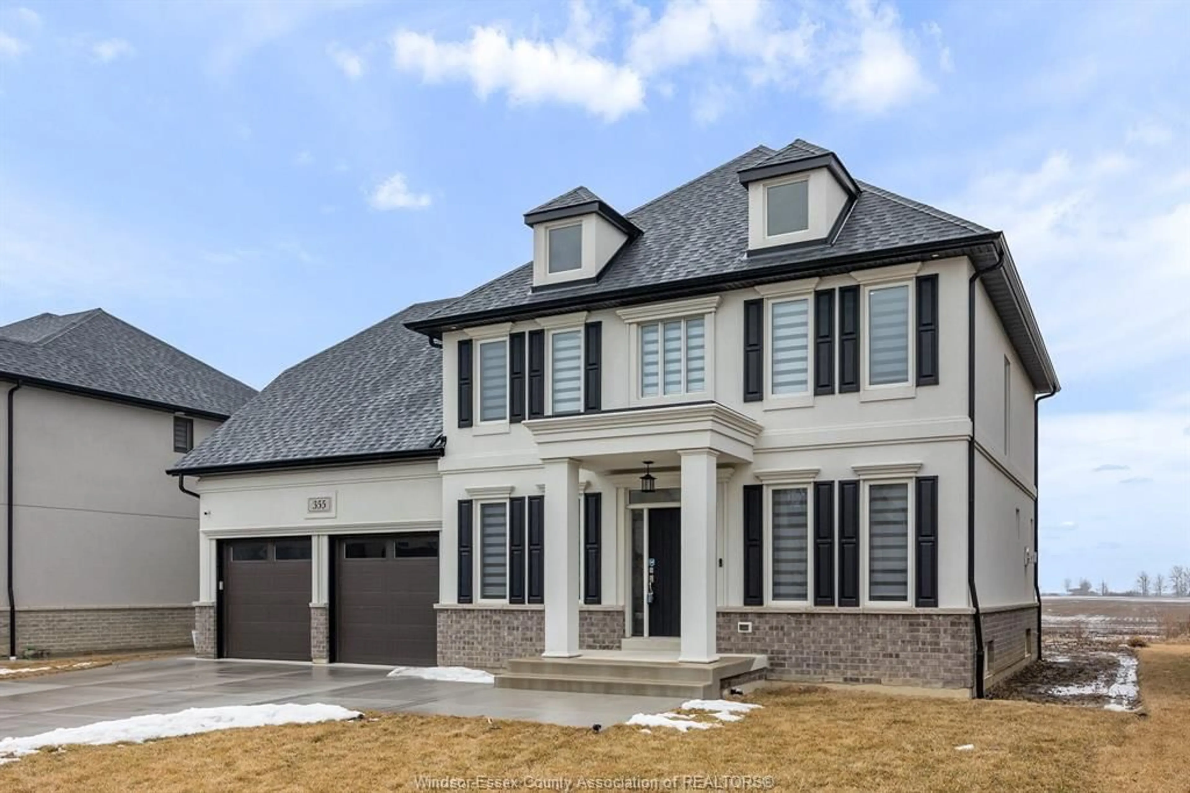 Home with brick exterior material, street for 355 CHRISTINE Ave, Lakeshore Ontario N0R 1A0