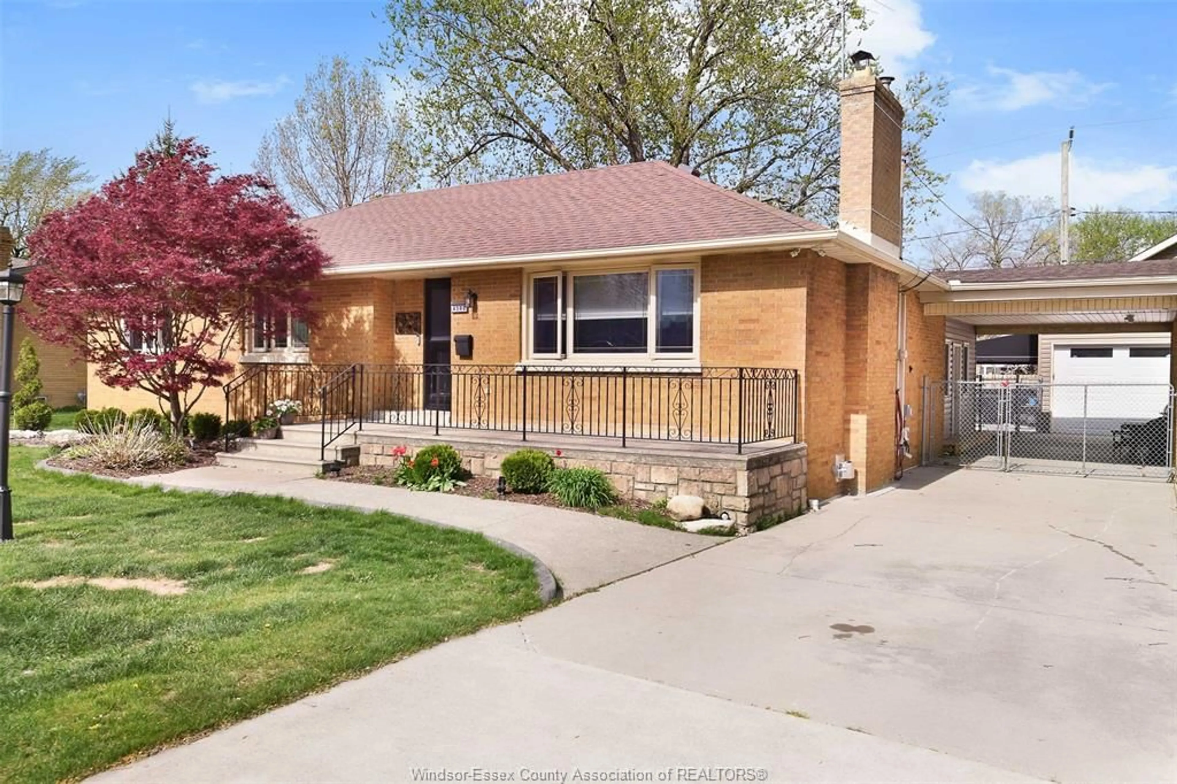 Home with brick exterior material, street for 4388 MOUNT ROYAL Dr, Windsor Ontario N9C 2C4