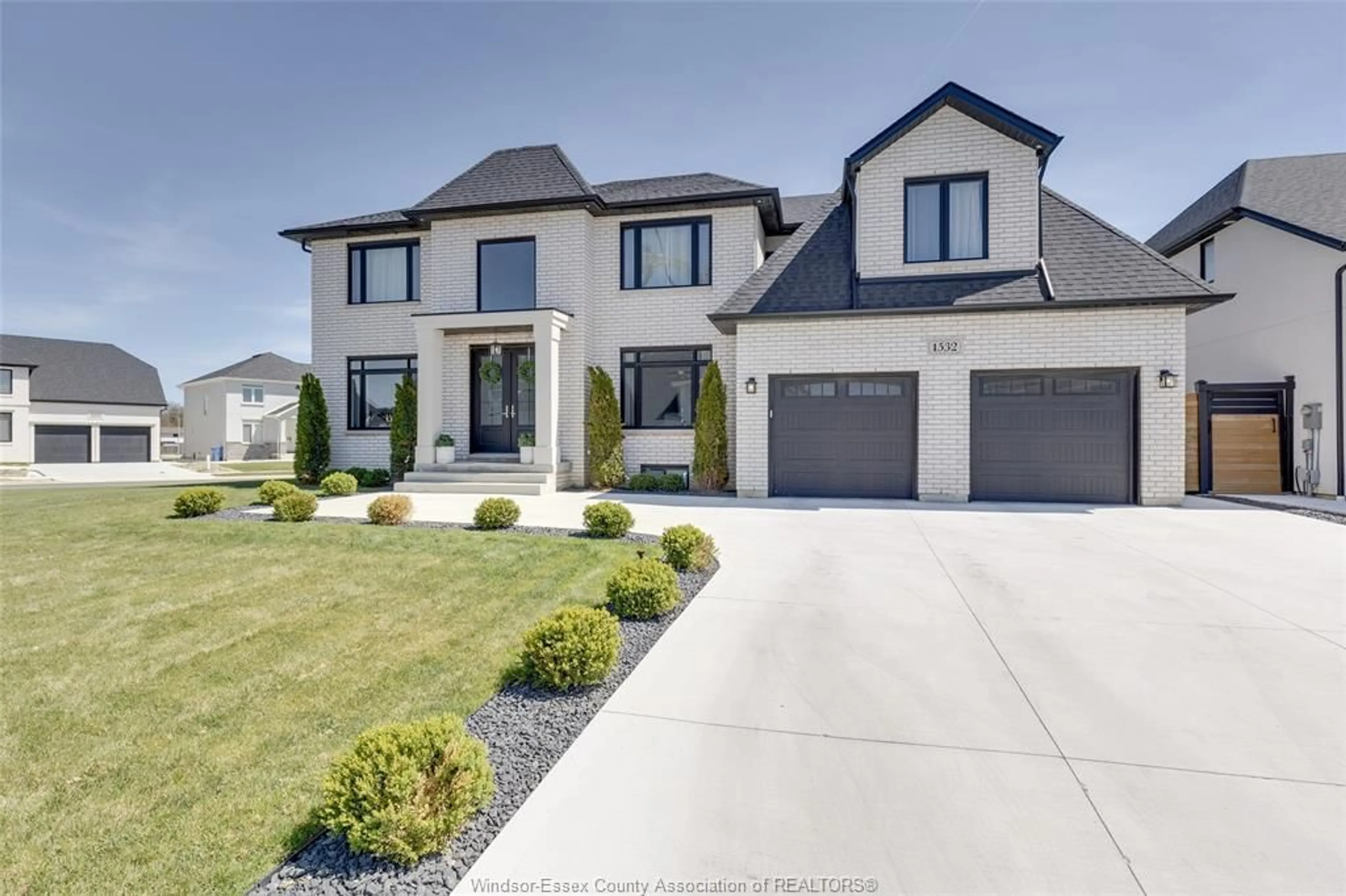 Home with brick exterior material, street for 1532 VIRTUE Lane, Windsor Ontario N8S 0A8