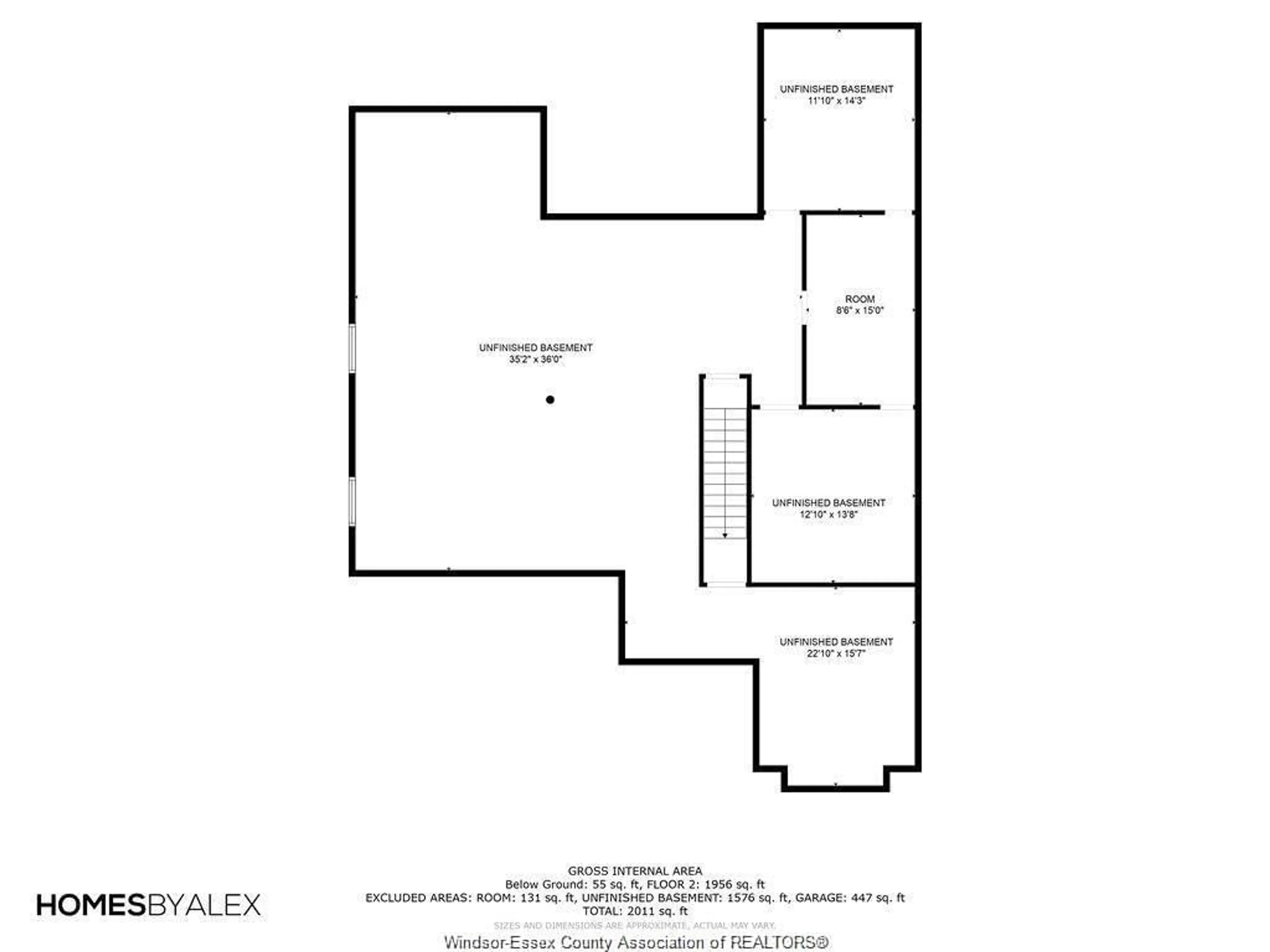 Floor plan for LOT 8 LASALLE WOODS Blvd, LaSalle Ontario N8H 0L6