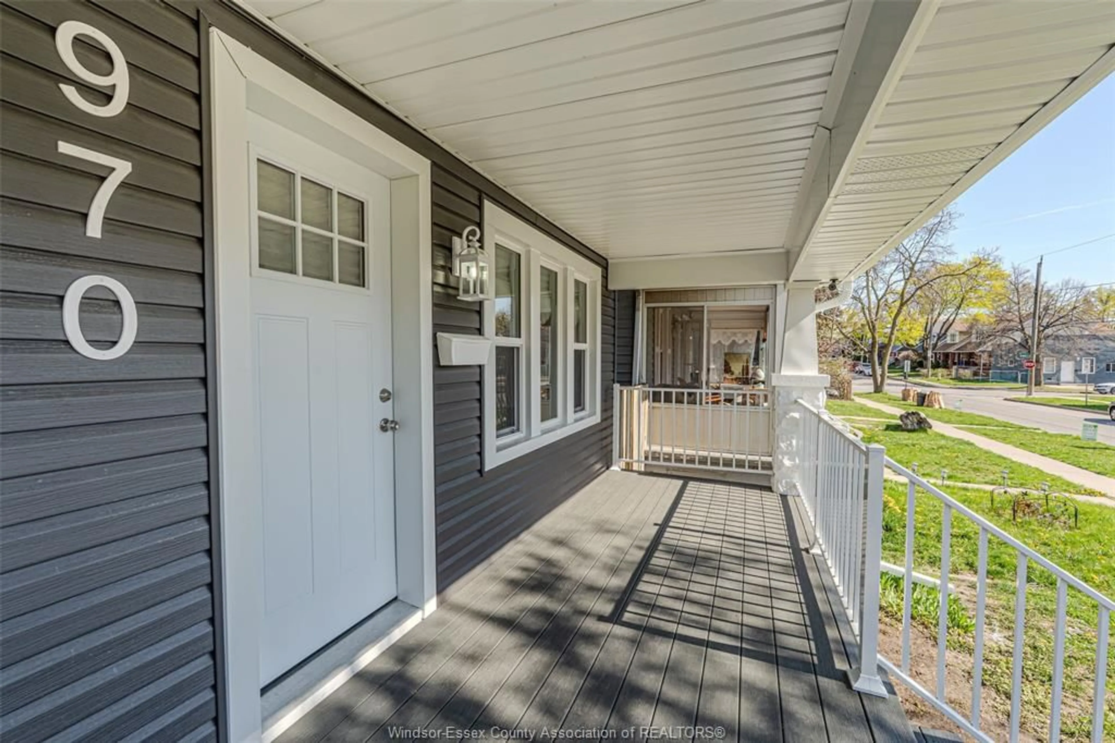 Home with vinyl exterior material, street for 970 ELM Ave, Windsor Ontario N9A 5H5