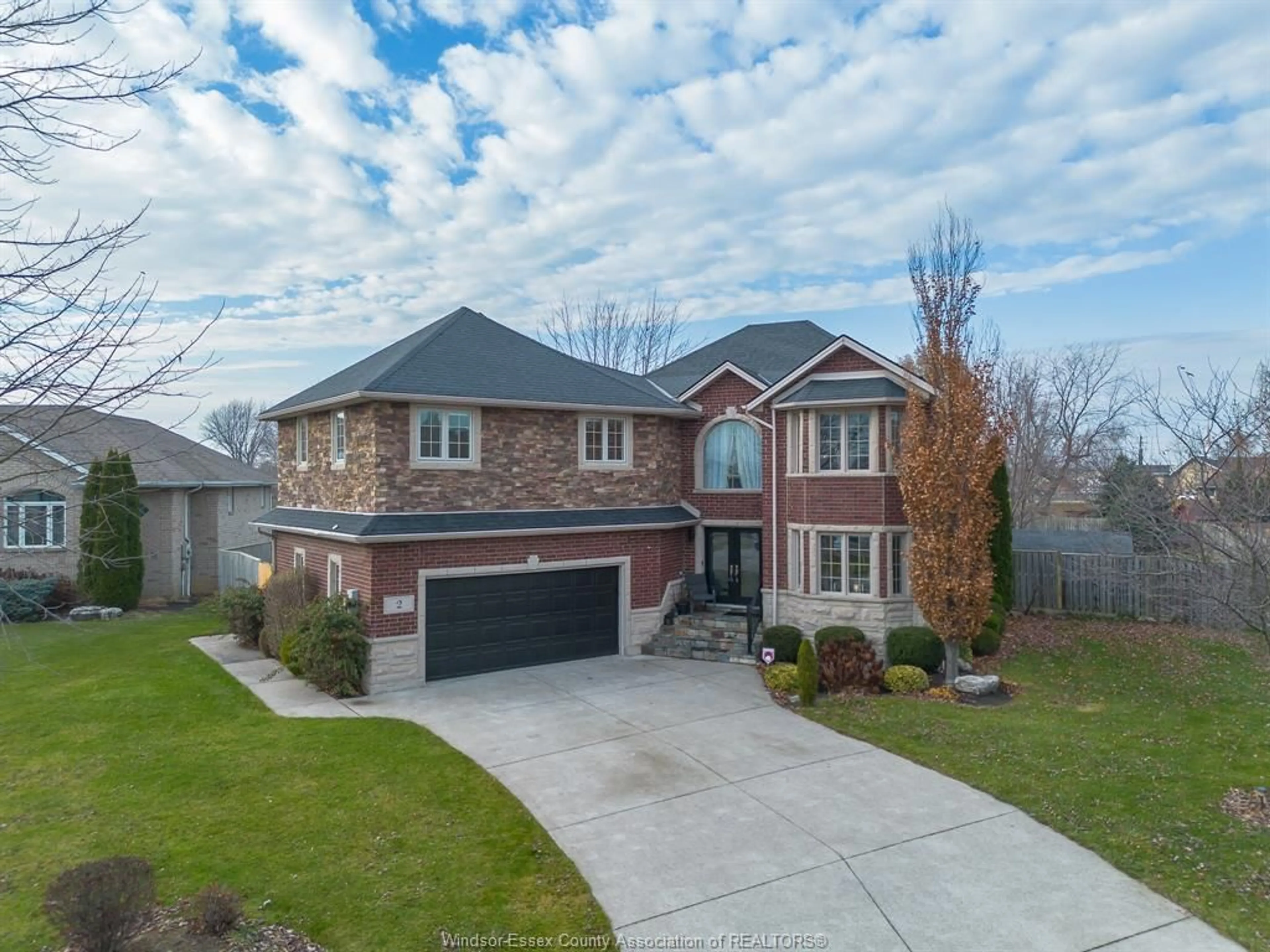 Home with brick exterior material, street for 2 GOSLIN CRT, Leamington Ontario N8H 5L4