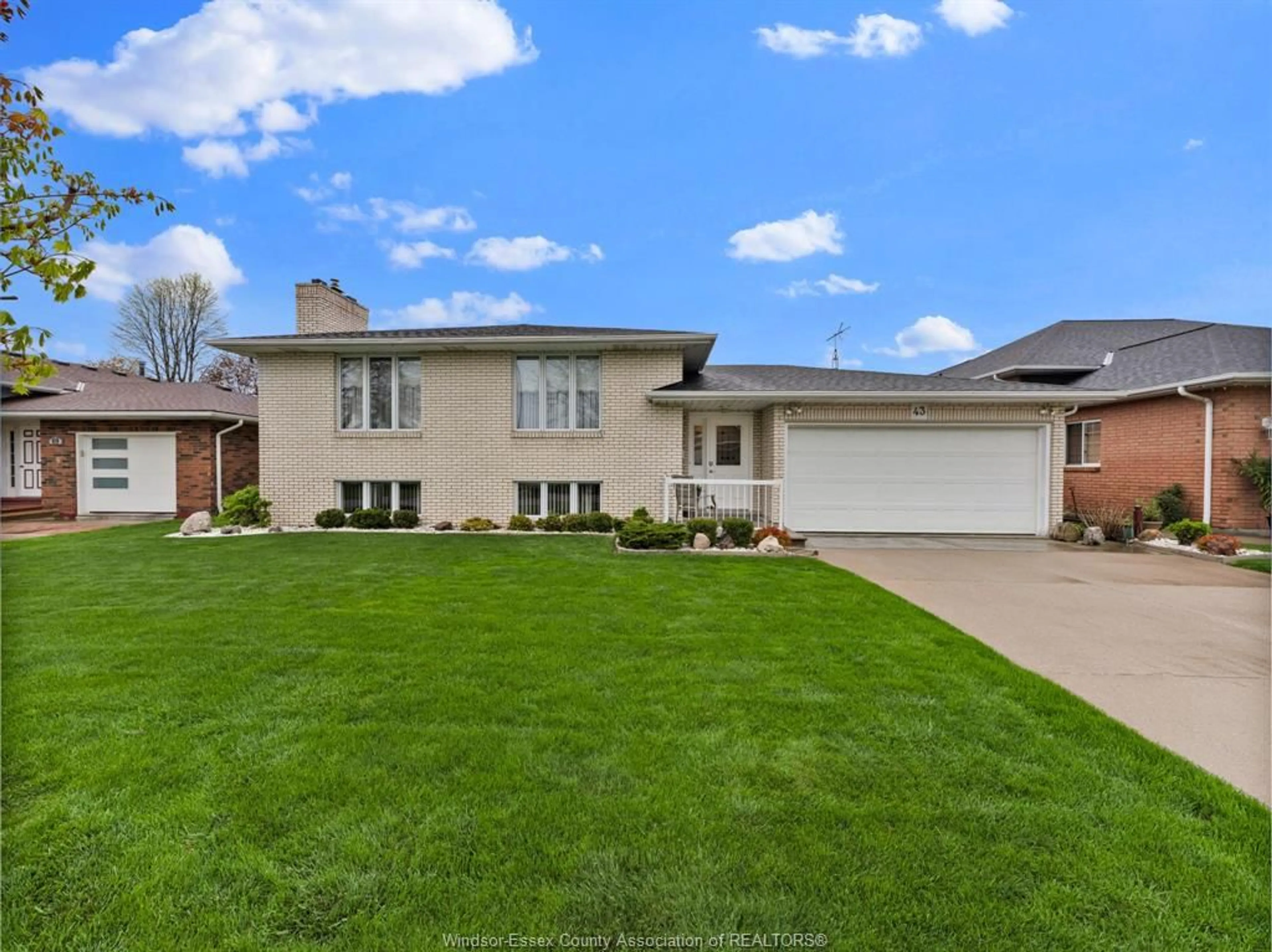 Home with brick exterior material, street for 43 Debergh Ave, Leamington Ontario N8H 4V7