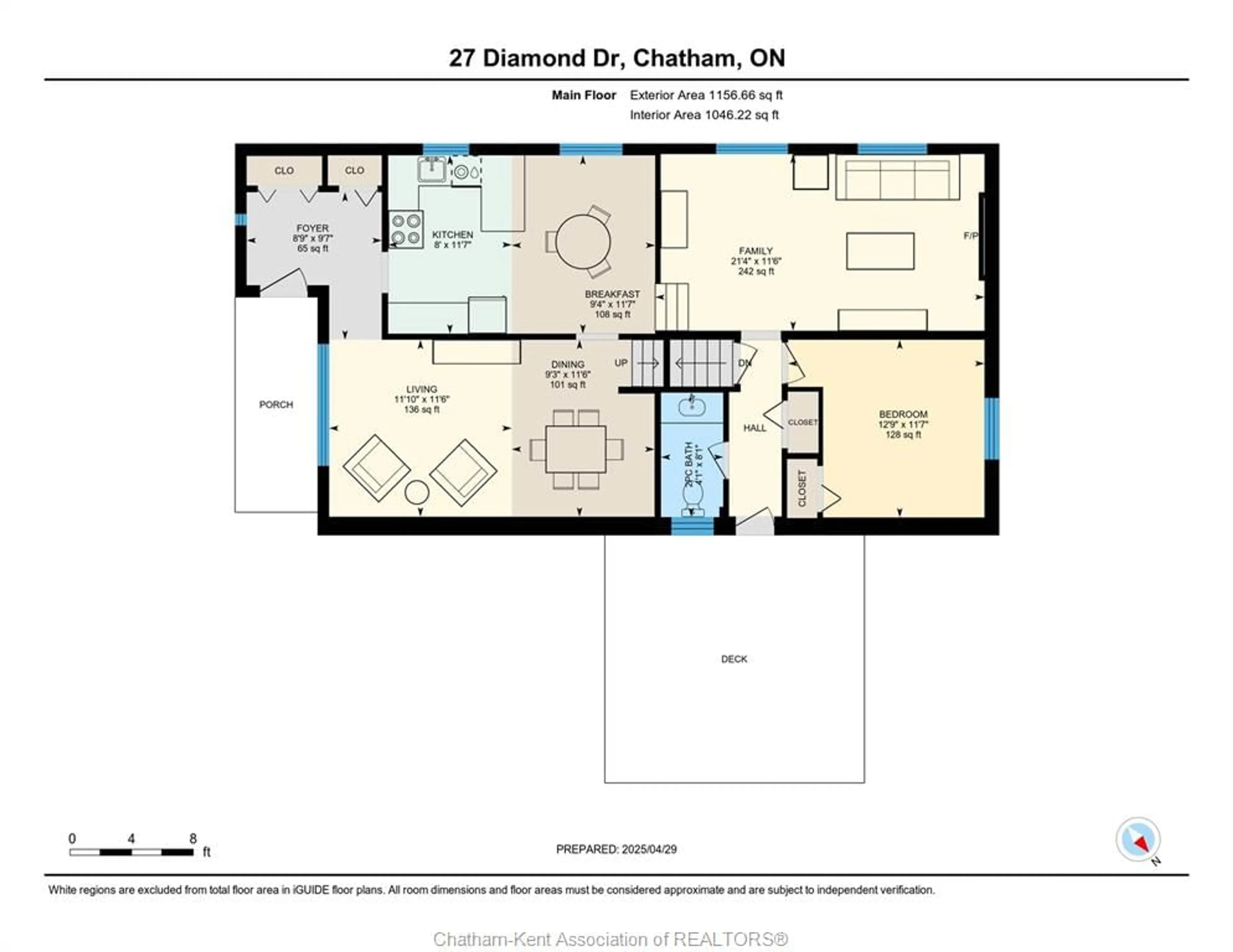 Floor plan for 27 DIAMOND Dr, Chatham Ontario N7M 5V3