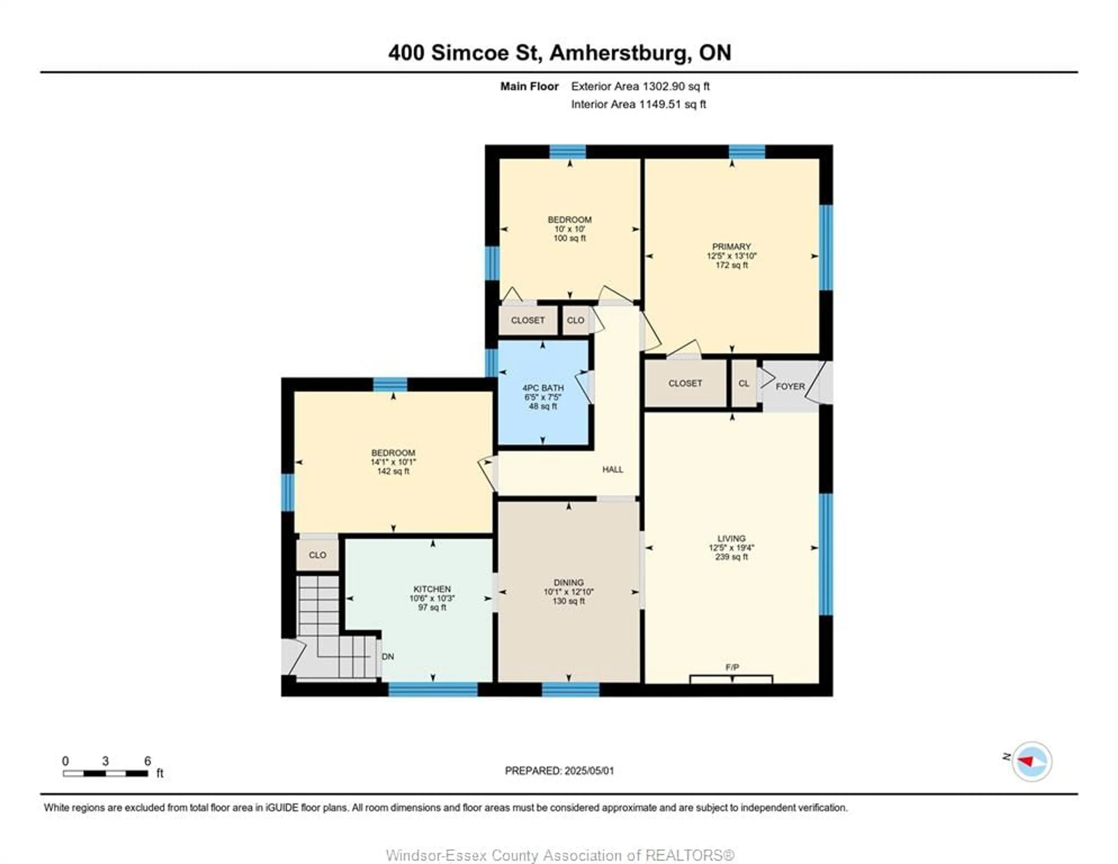 Floor plan for 400 Simco St, Amherstburg Ontario N9V 1N3