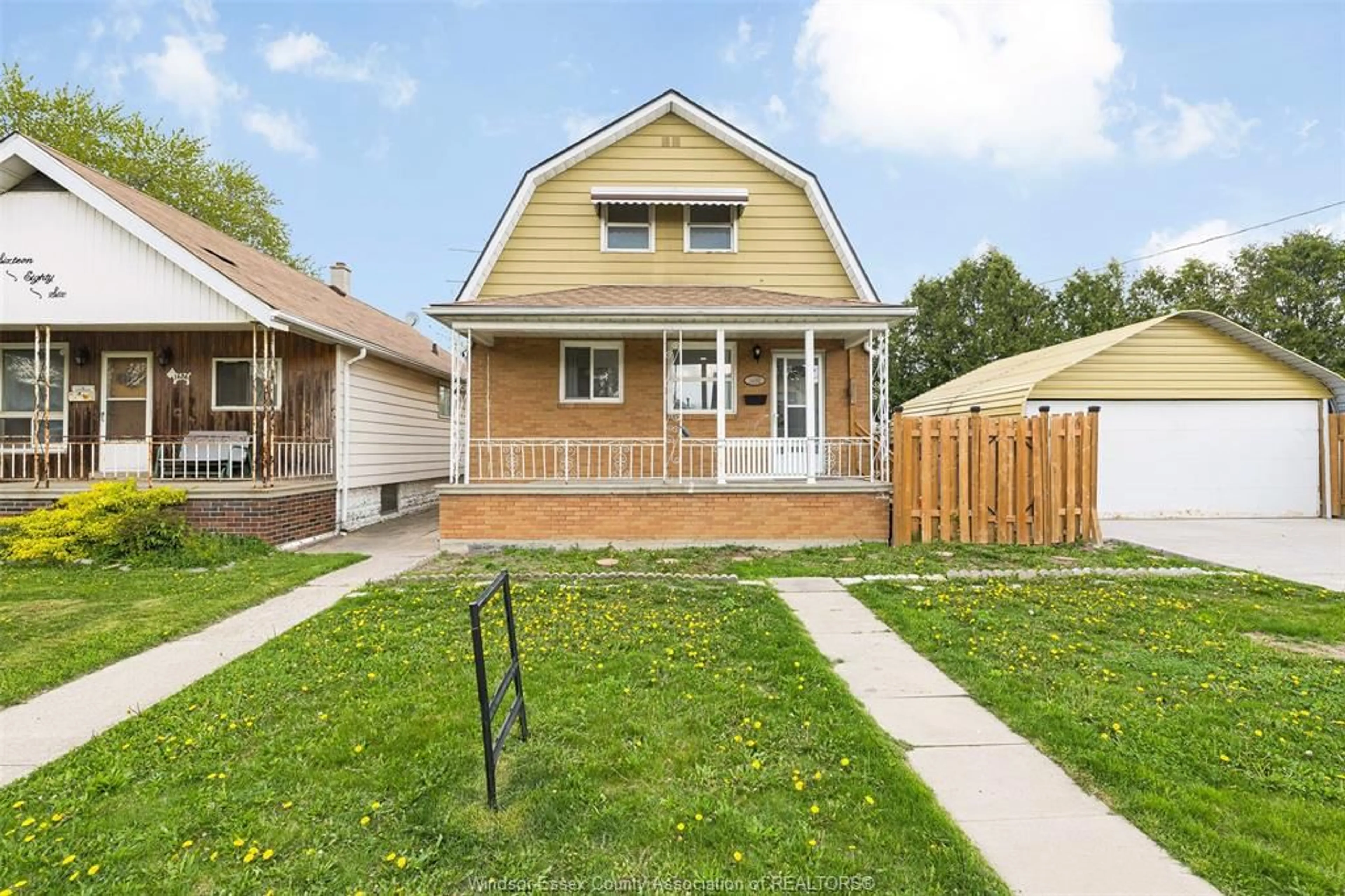 Home with vinyl exterior material, street for 1692 HALL Ave, Windsor Ontario N8X 4S1