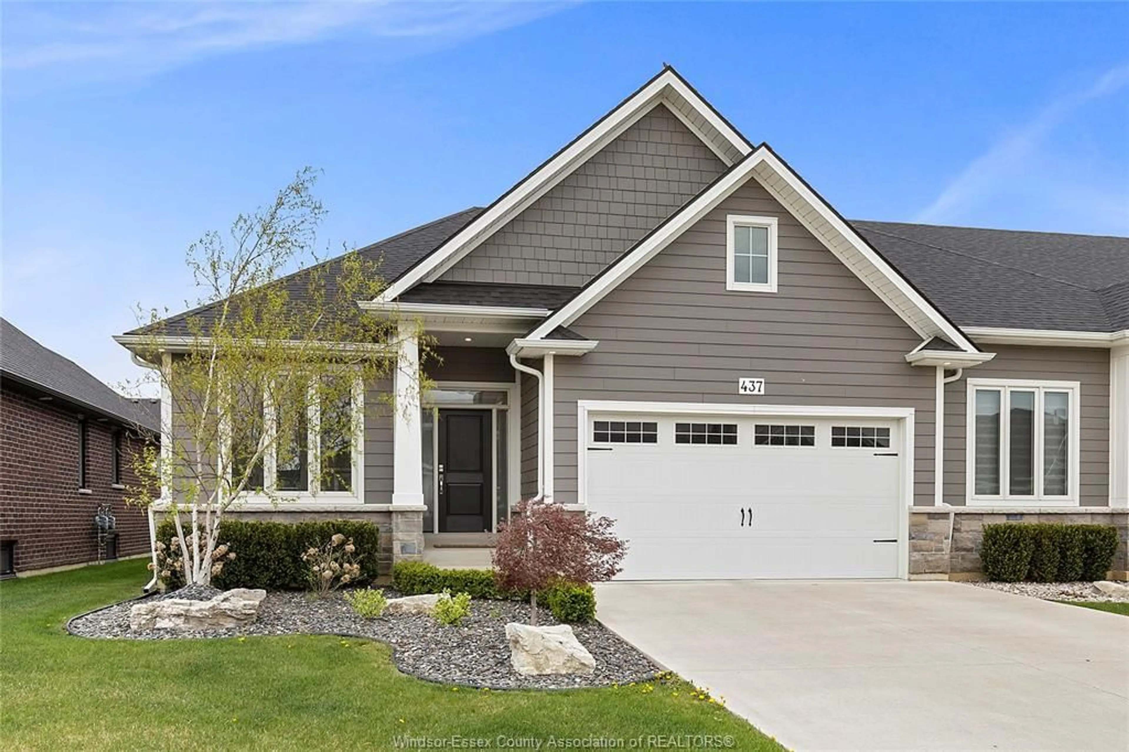 Home with vinyl exterior material, street for 437 Brumar Cres, Lakeshore Ontario N0R 1A0