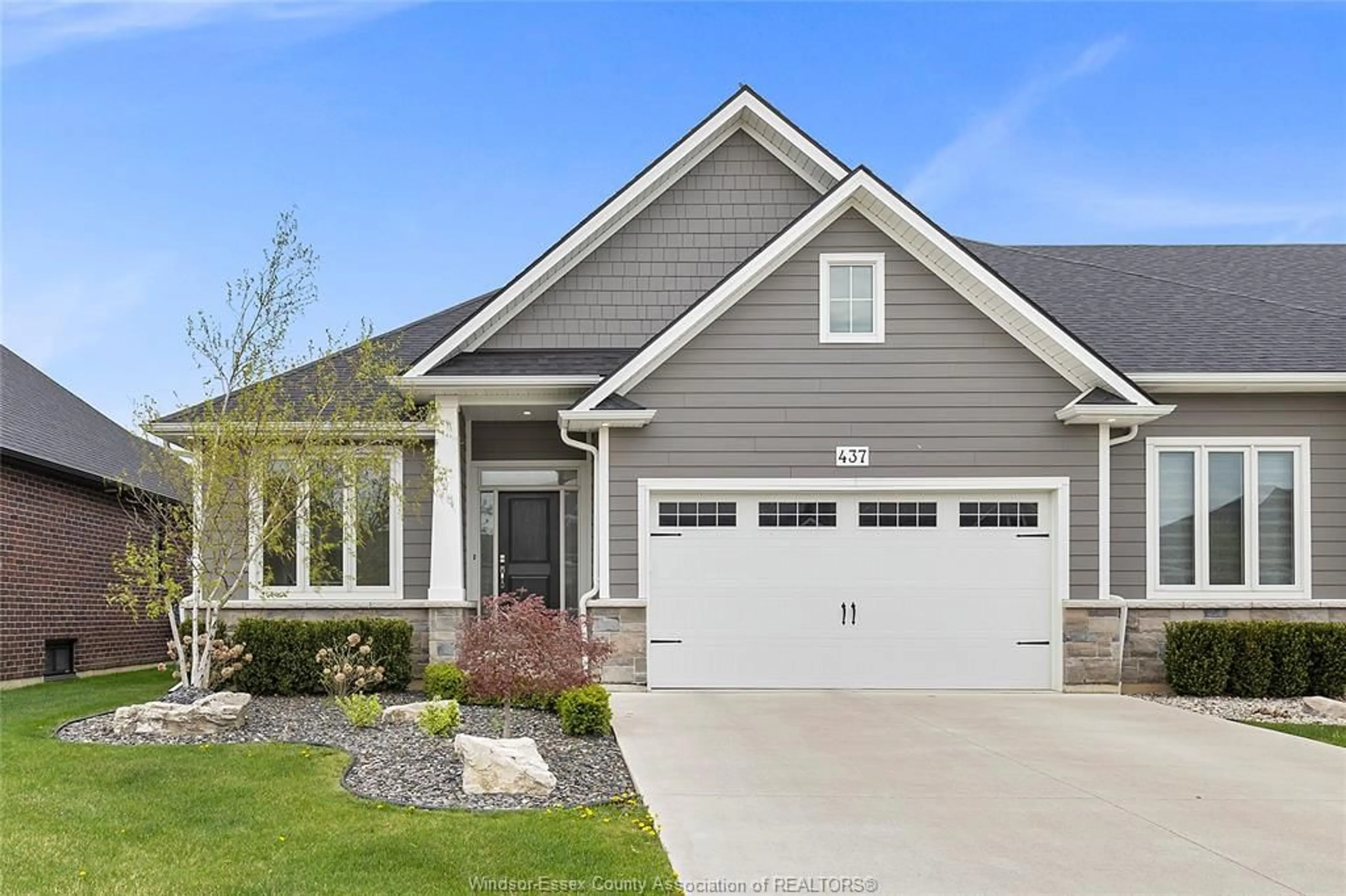 Home with vinyl exterior material, street for 437 Brumar Cres, Lakeshore Ontario N0R 1A0