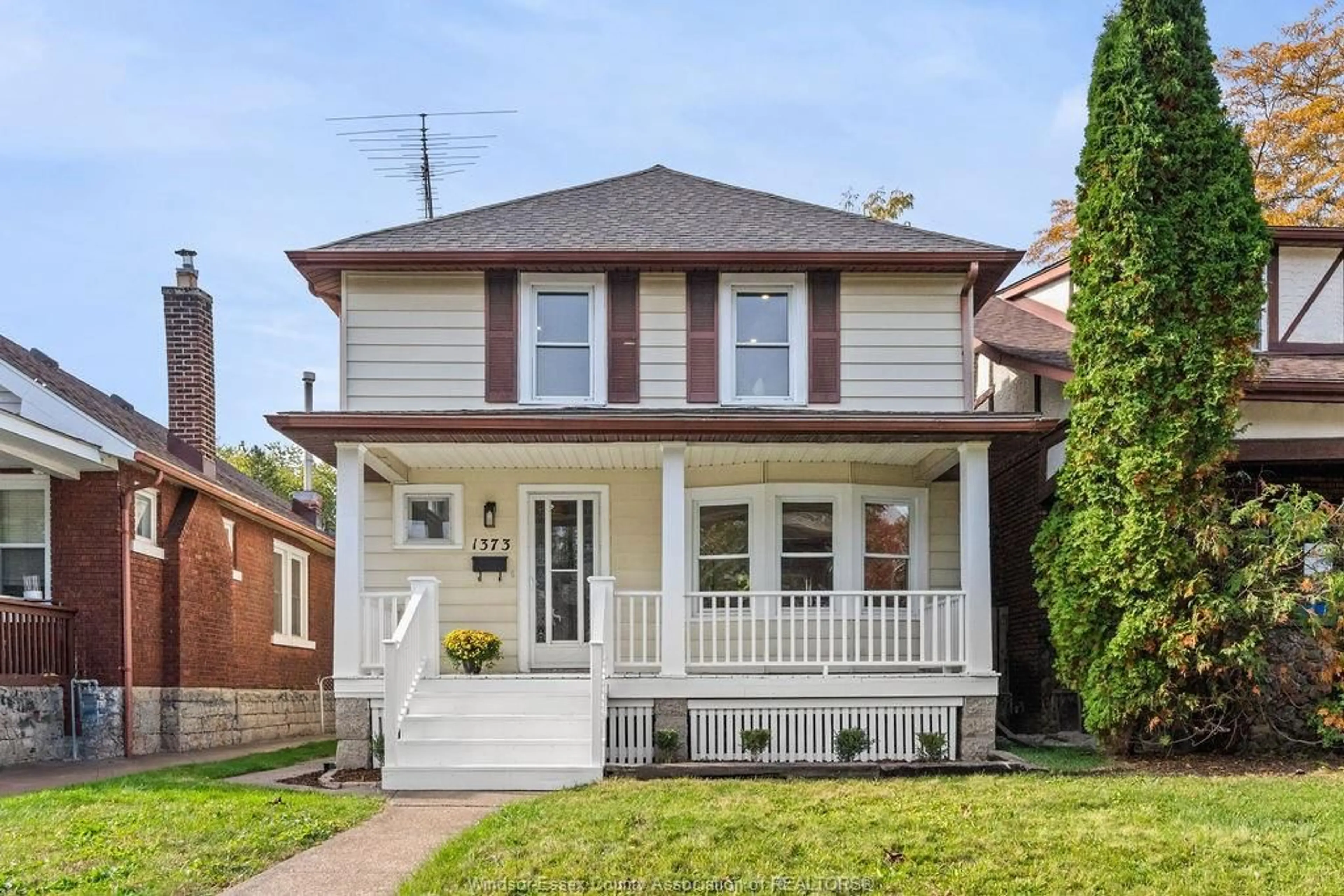 Home with brick exterior material, street for 1373 DOUGALL AVE, Windsor Ontario N8X 1R6