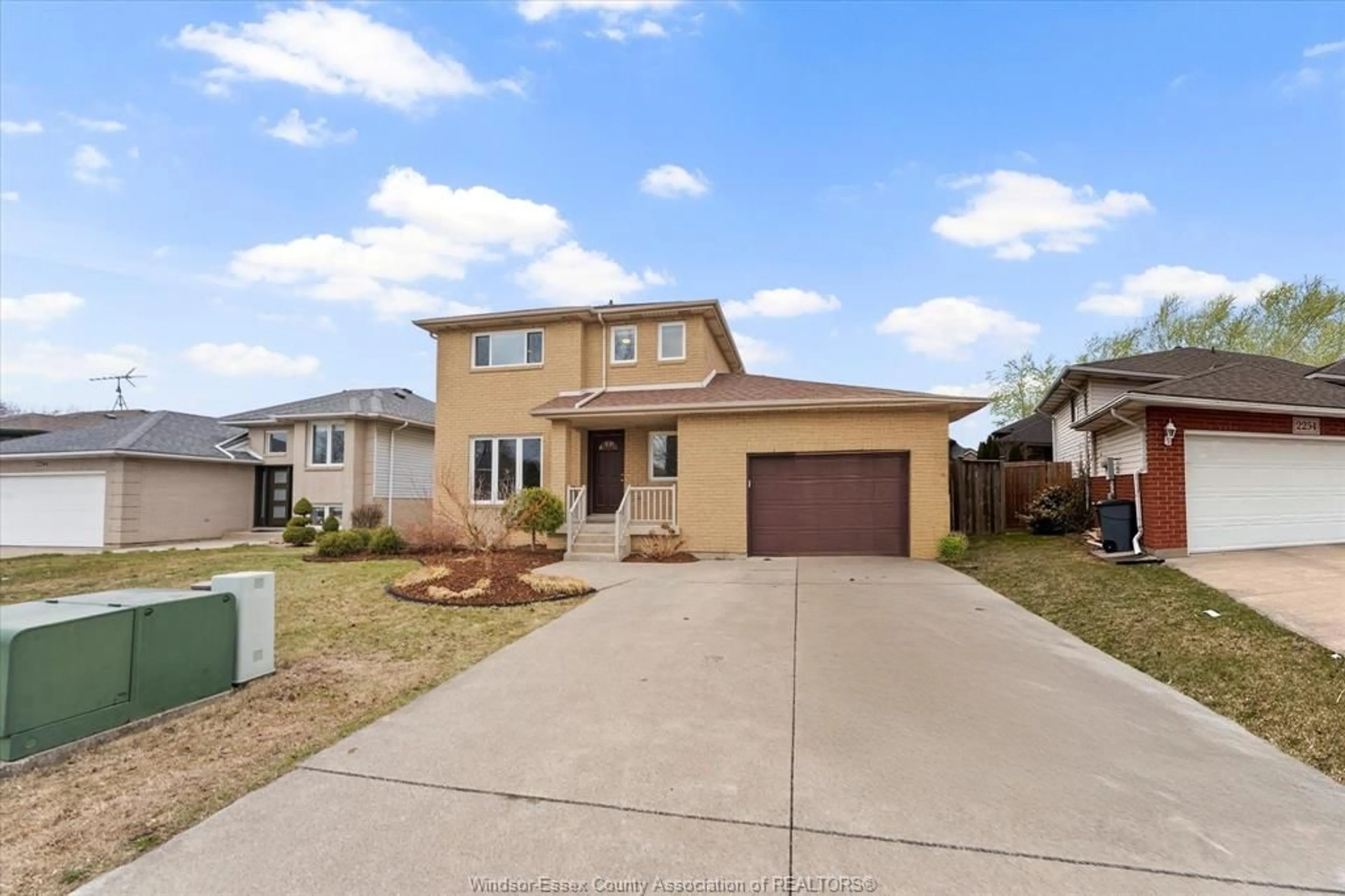 Home with vinyl exterior material, street for 2250 California Ave, Windsor Ontario N9B 3V5