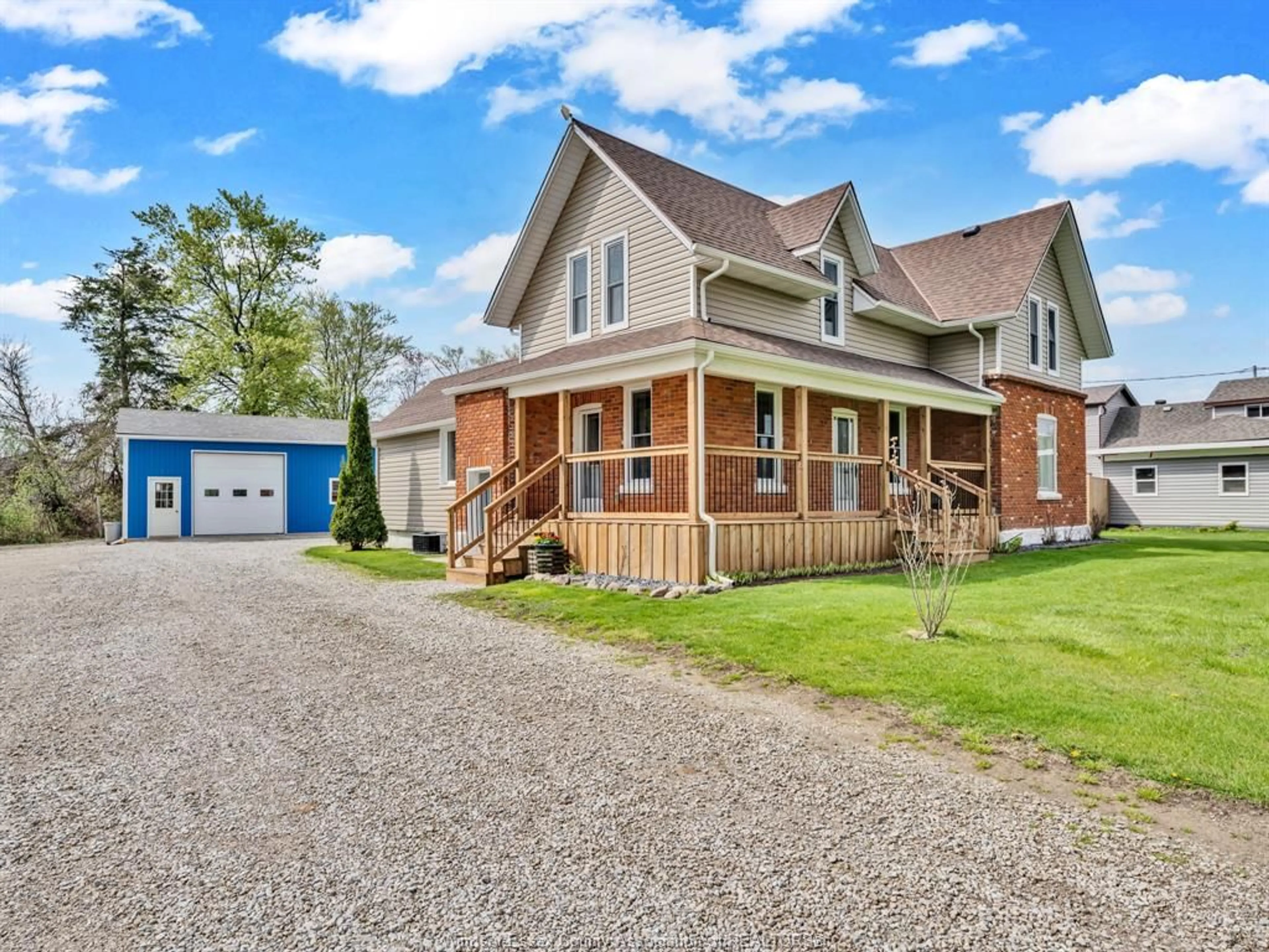 Home with brick exterior material, street for 640 Talbot Rd East, Leamington Ontario N8H 3V6