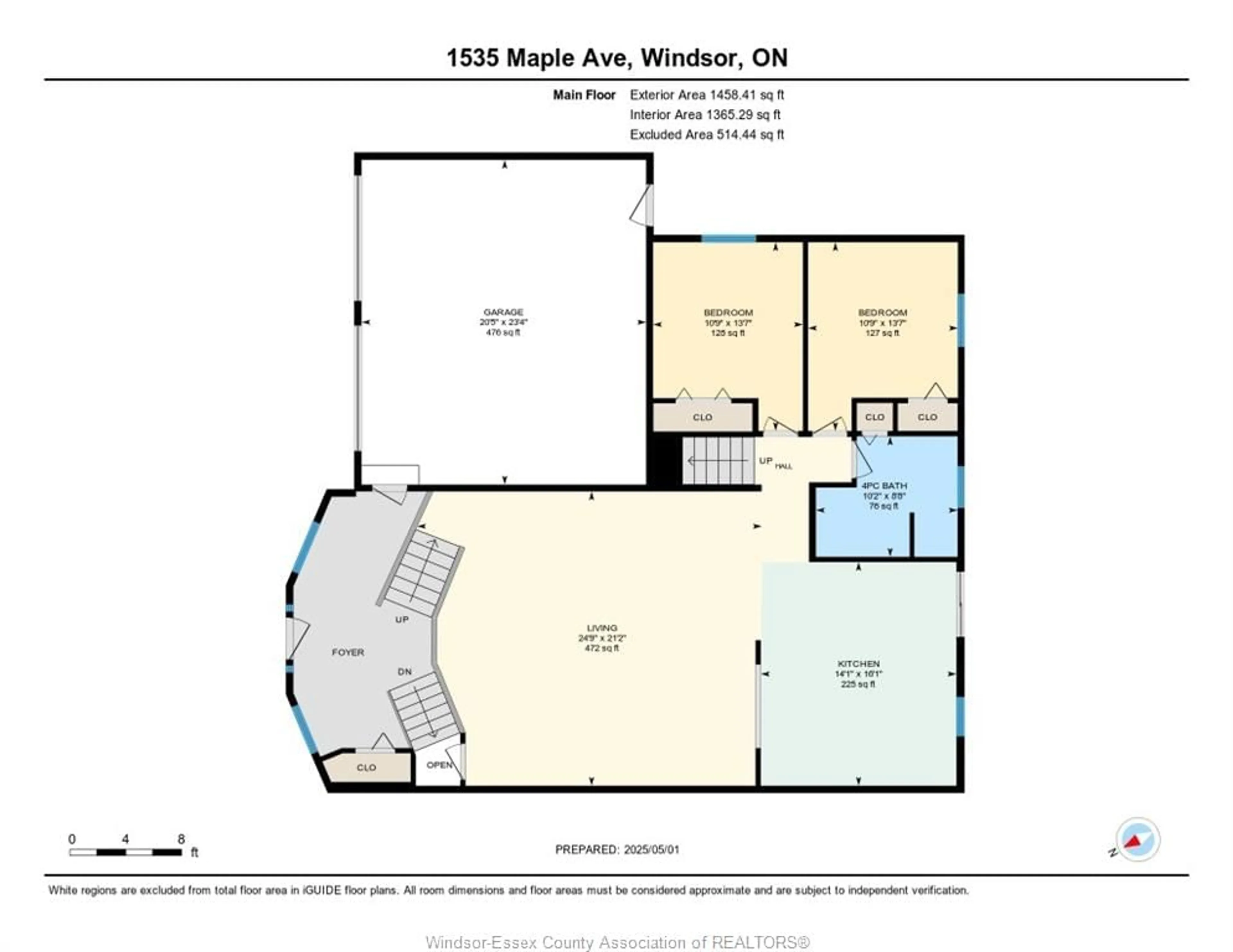 Floor plan for 1535 MAPLE Ave, LaSalle Ontario N9J 3L3