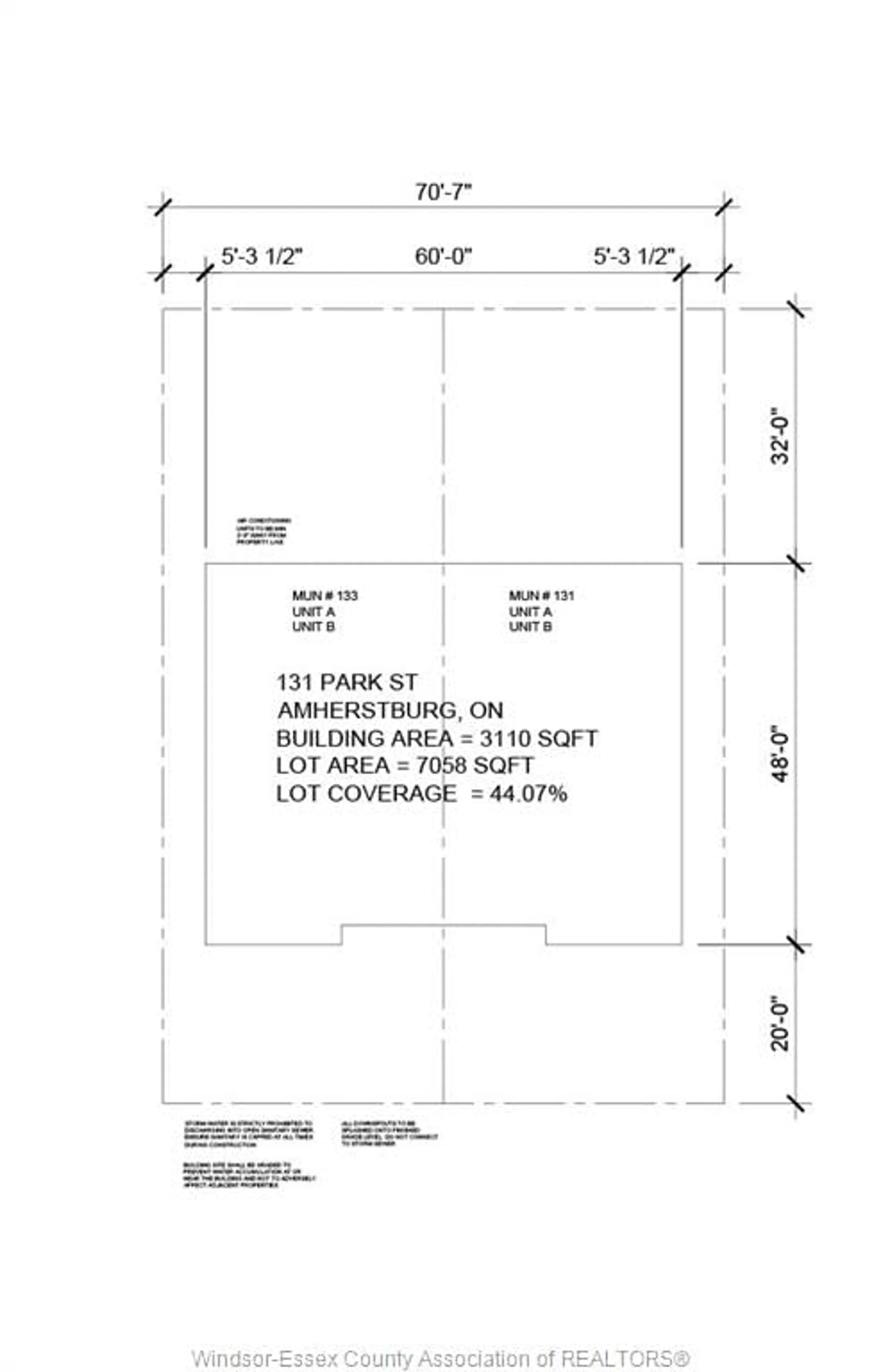 Floor plan for 131 PARK St, Amherstburg Ontario N9V 1N9