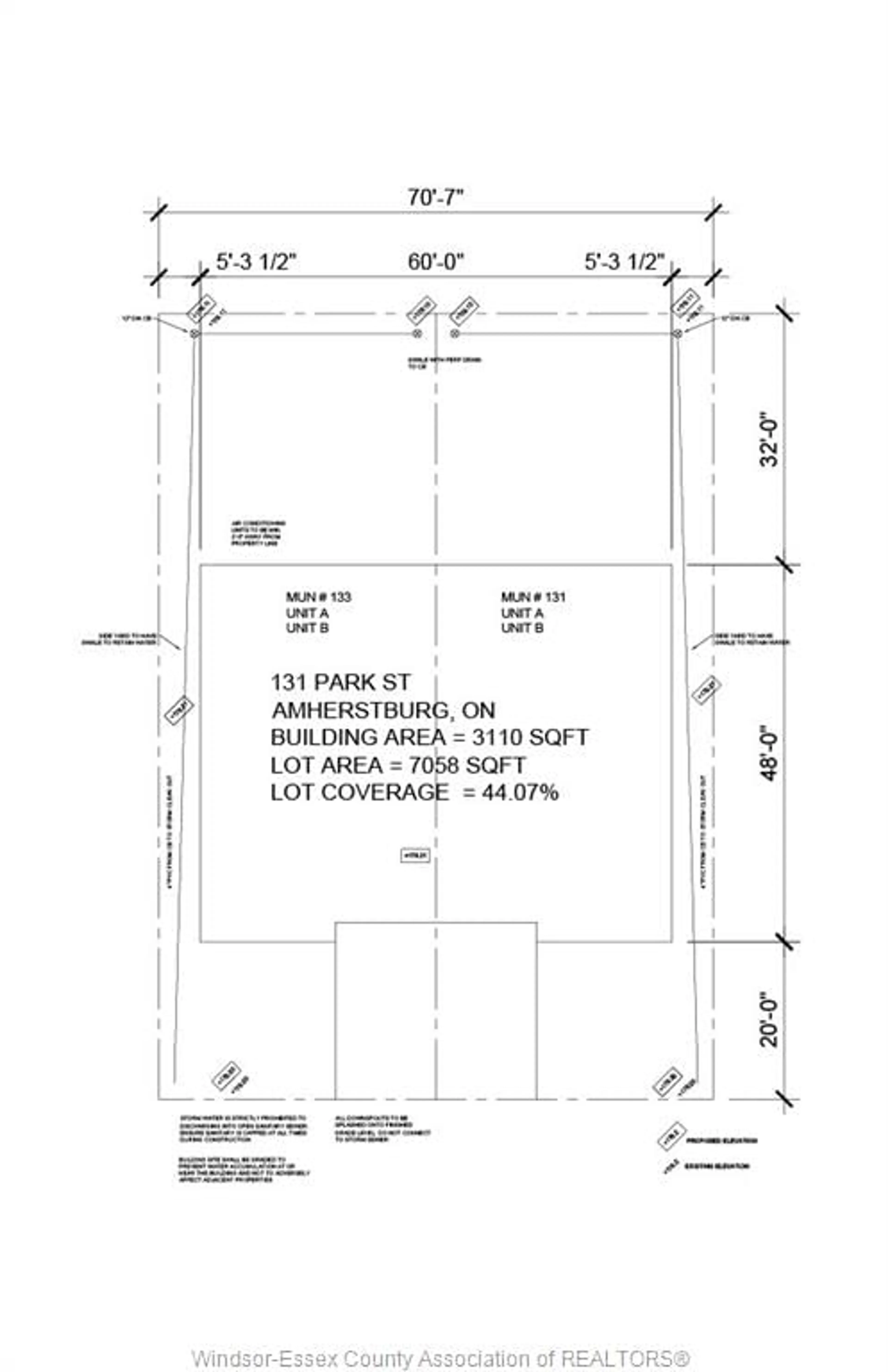 Floor plan for 131 PARK St, Amherstburg Ontario N9V 1N9