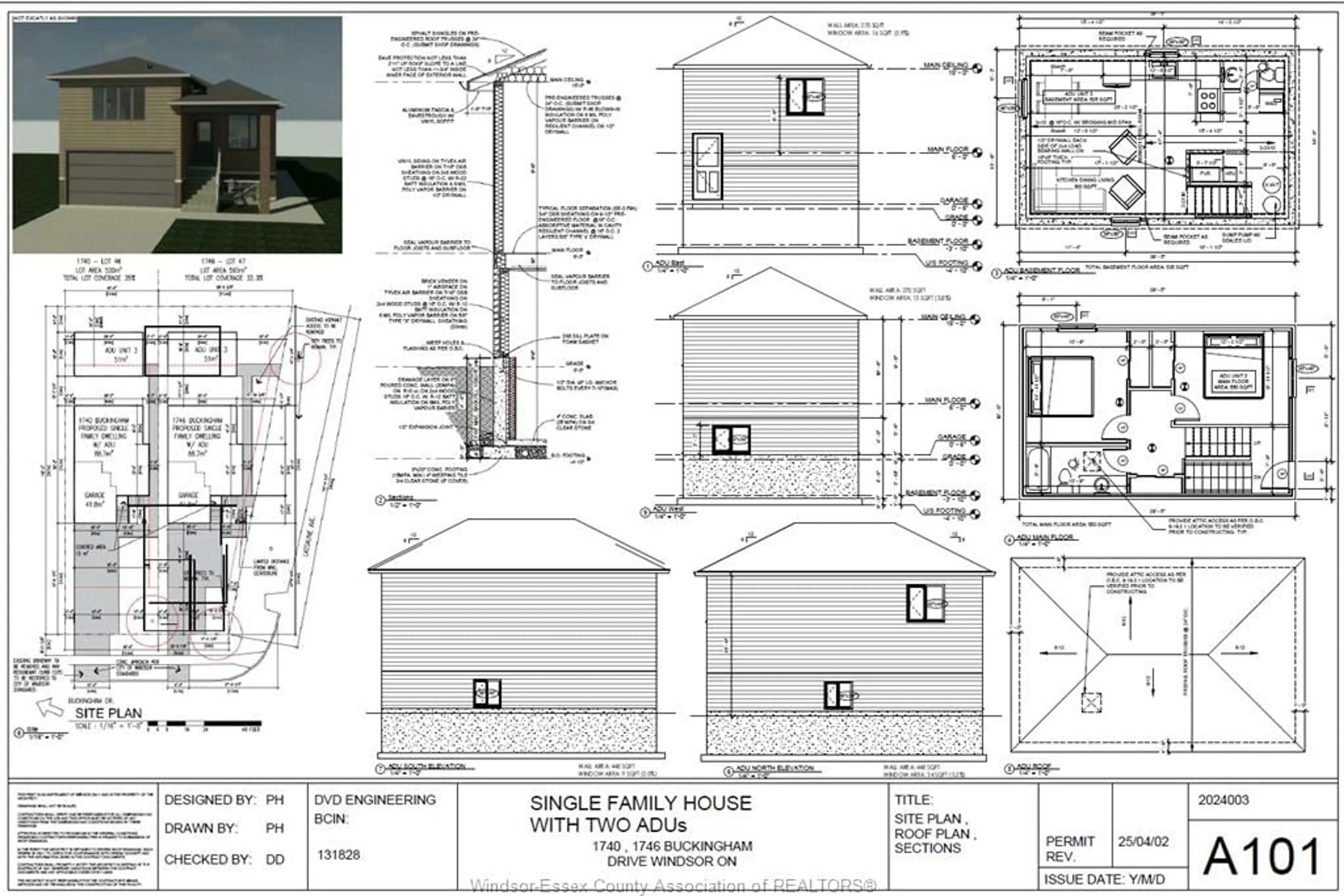 Floor plan for 1740 BUCKINGHAM Dr, Windsor Ontario N8T 2A6